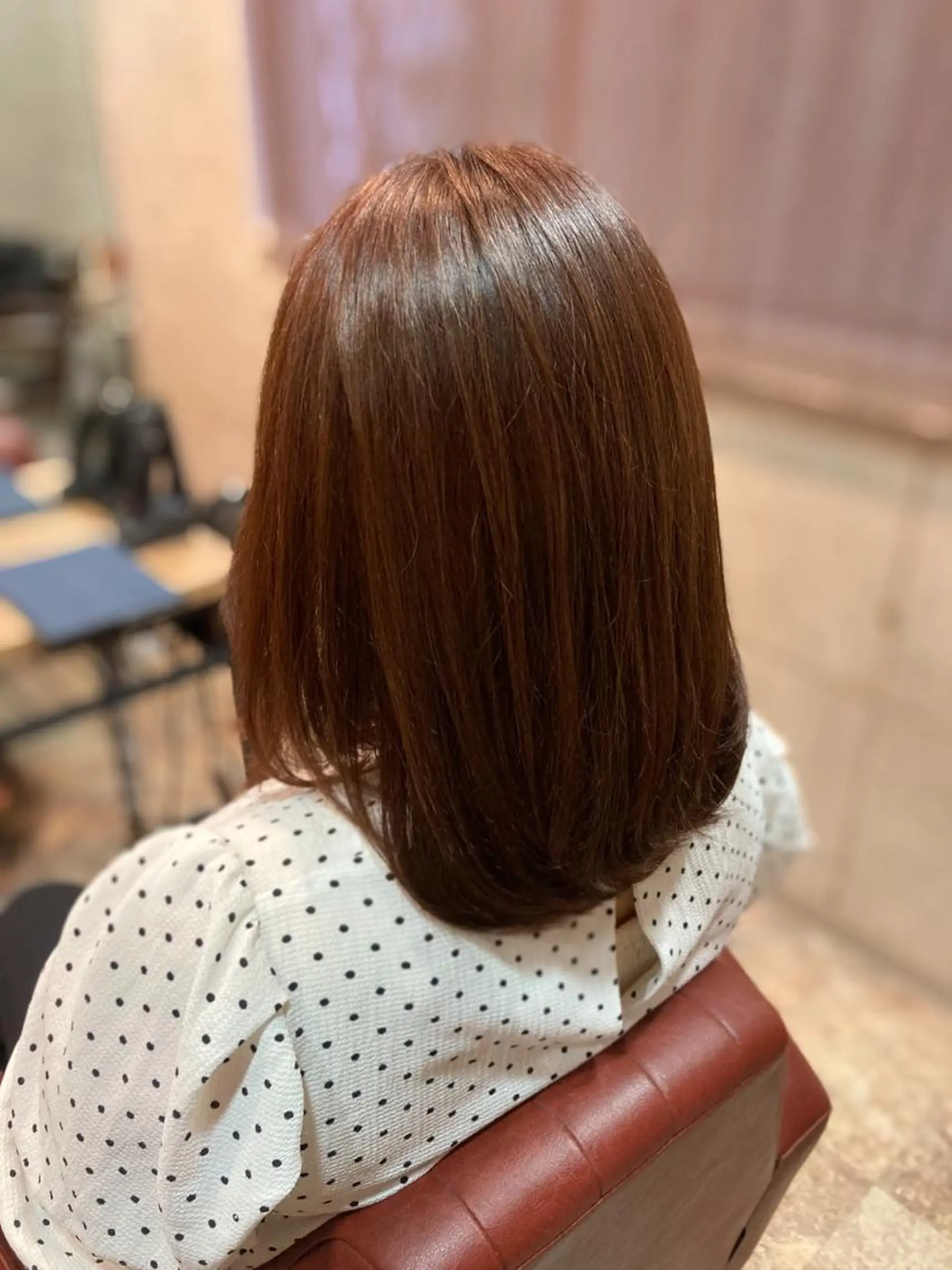 ミディアム カラー カット ヘアカラー トリートメント ERIKO Tのヘアスタイル