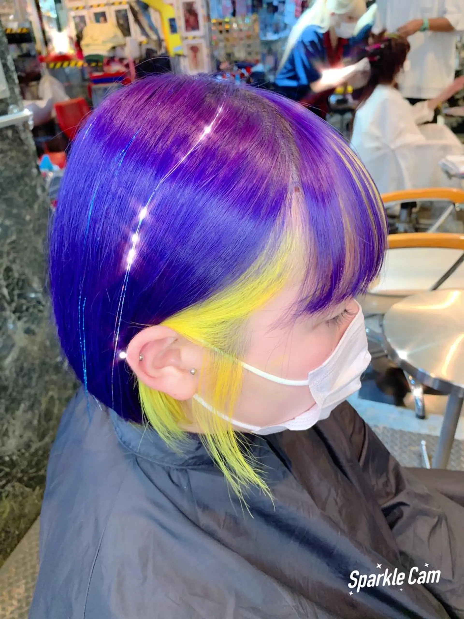ショート ヘアアレンジ 🌈派手髪エクステ ブレイズ🌈ひろとのヘアスタイル