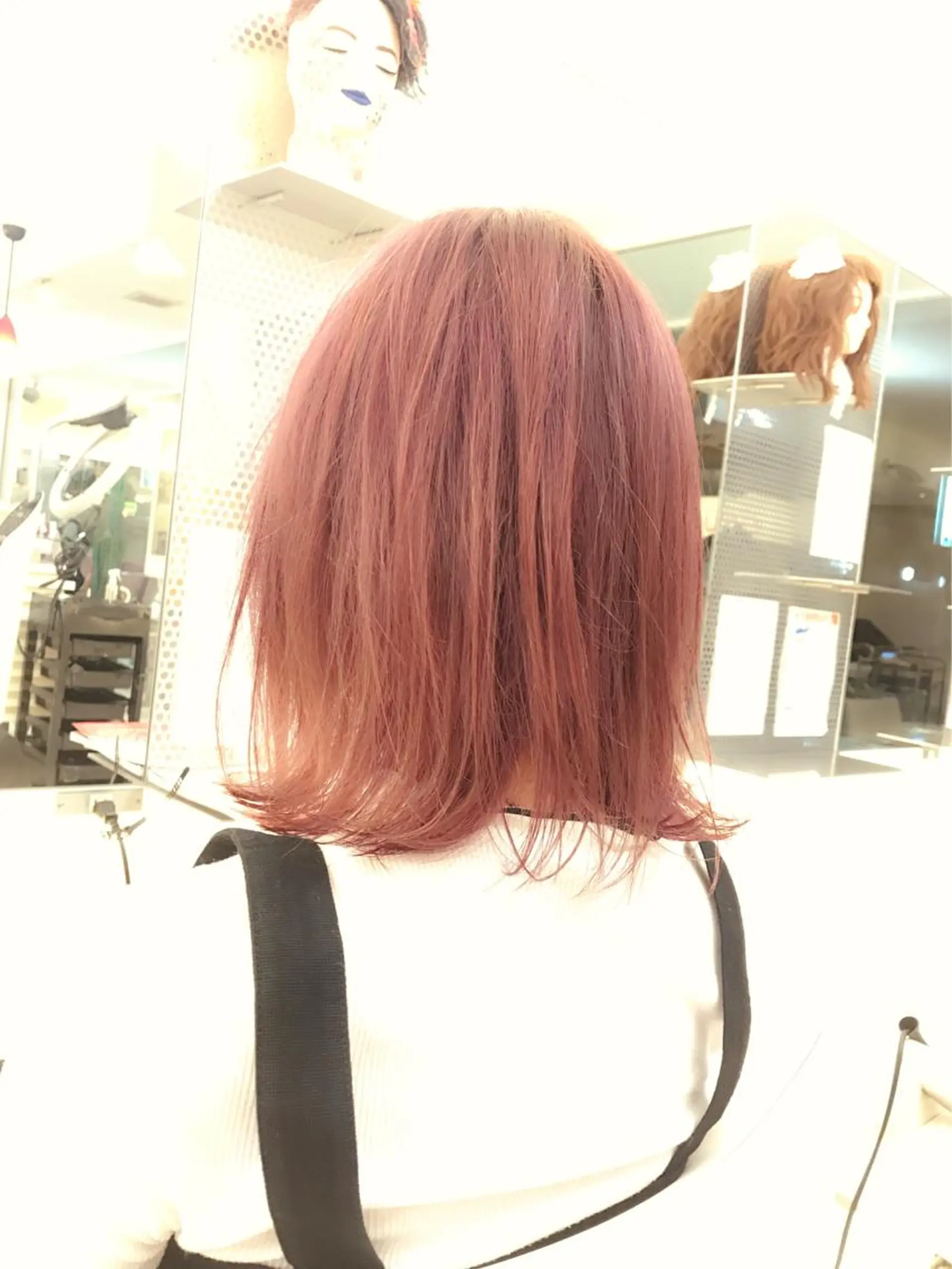 セミロング カラー ピンクカラー 相武台ショート特化 💐川崎希💐のヘアスタイル