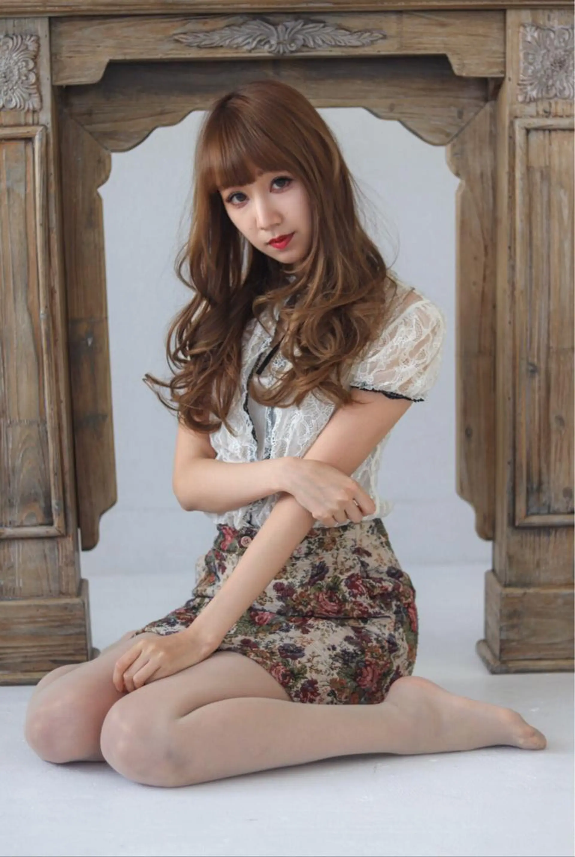 ロング シールエクステ エクステ ハイライト 縮毛矯正 トリートメント 荒木 ユウのヘアスタイル