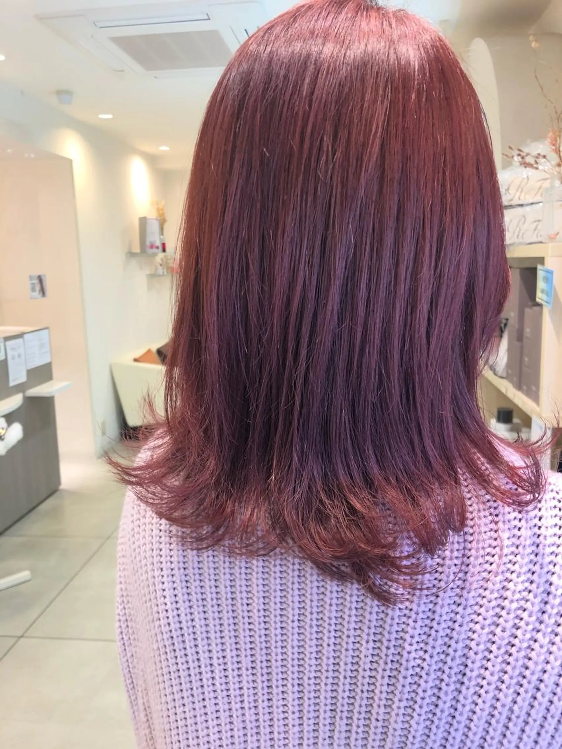 セミロング カラー ヘアカラー 松佐 ゆかりのヘアスタイル