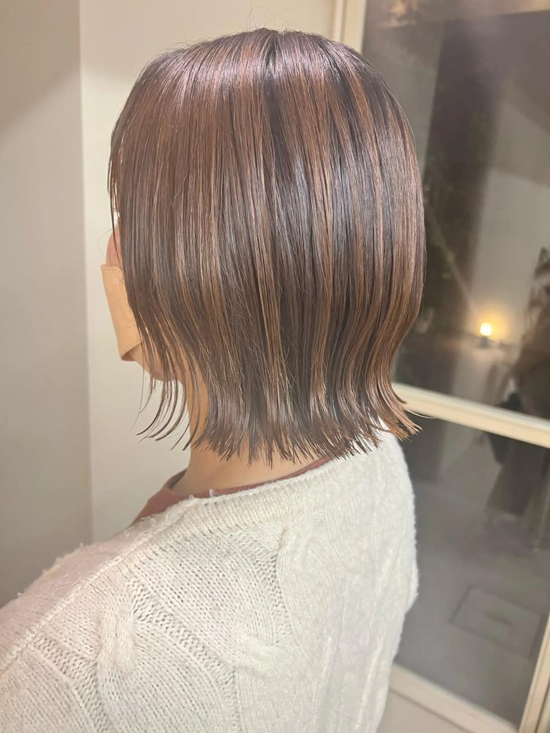 ミディアム 切りっぱなしボブ ボブ kento レイヤーカットのヘアスタイル