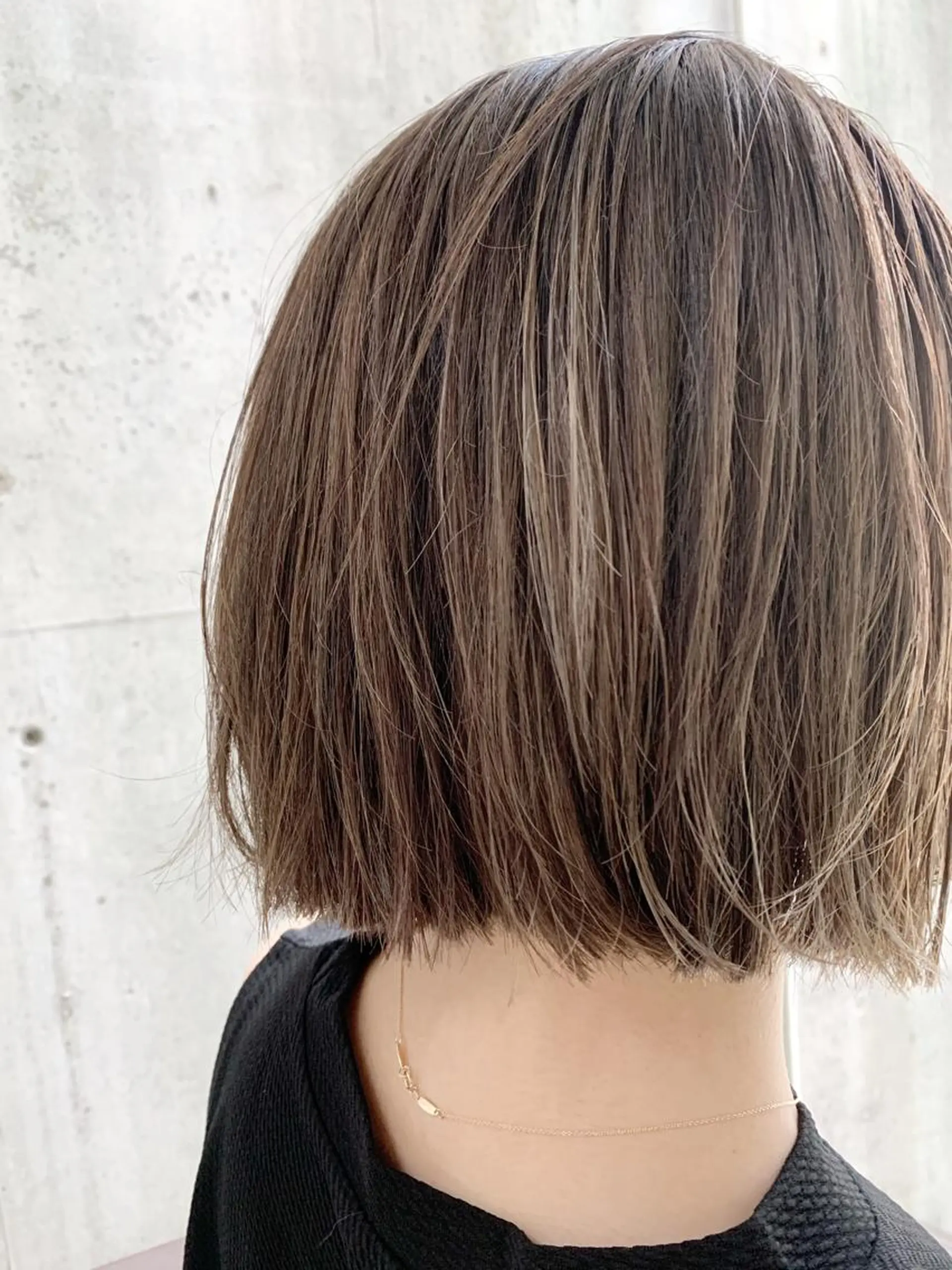 ショート ボブ ハイライト ヘアカラー フリーランス　美容師 cayocoのヘアスタイル