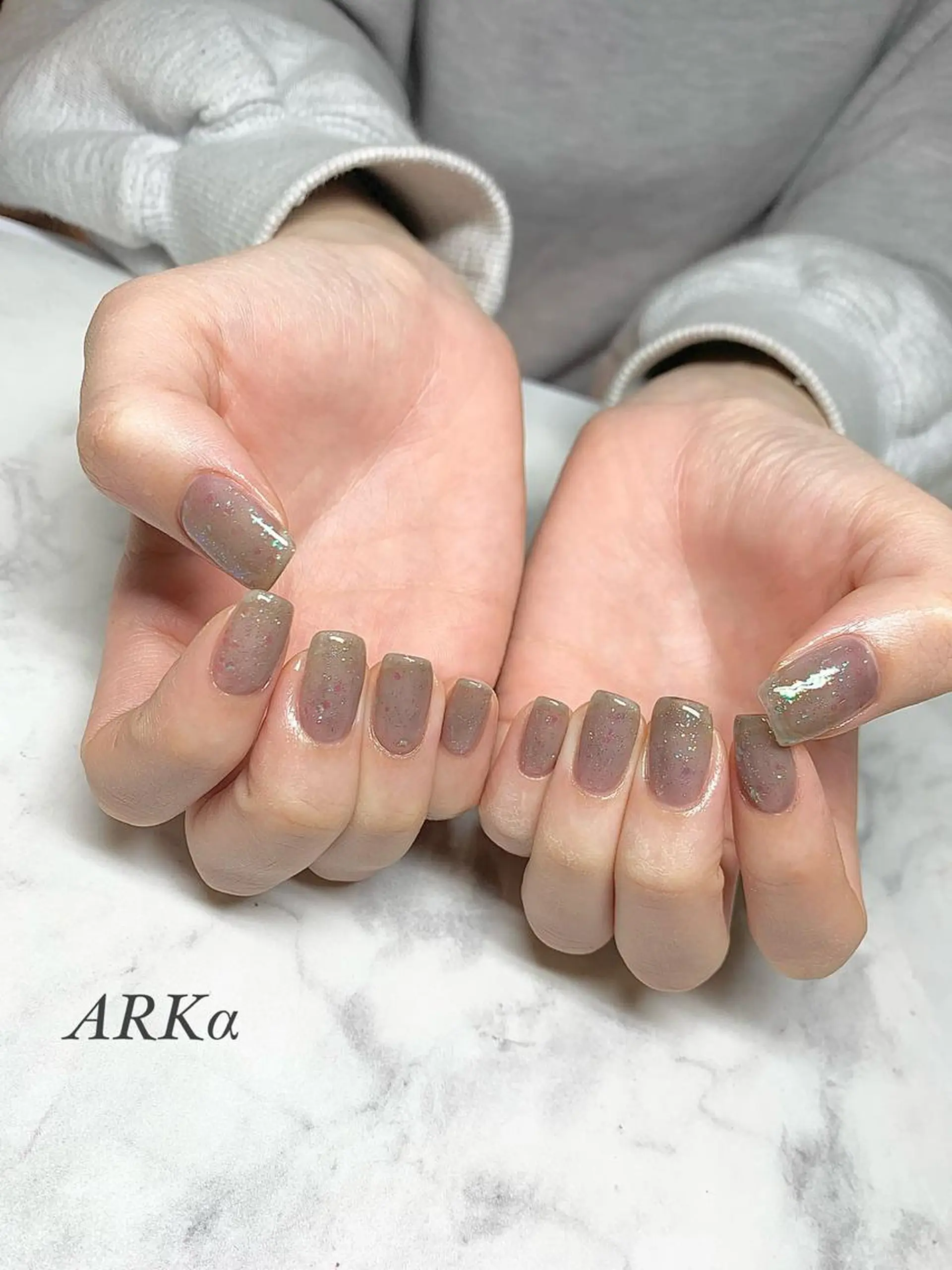 ショート ネイル ハンドネイル Nailsalon ARKαのネイルデザイン