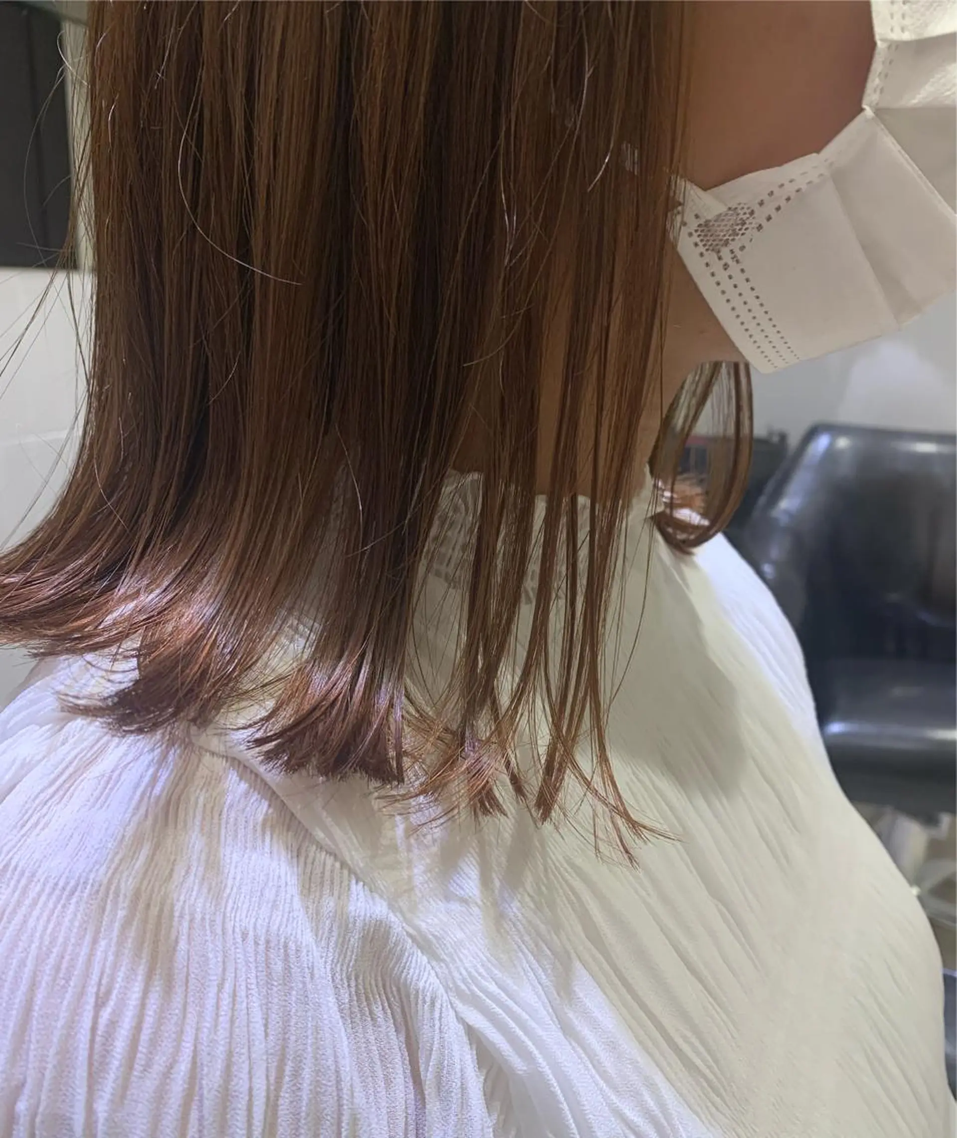 ミディアム 🫧韓国ヘア 透明感 カラー🫧福田 楓のヘアスタイル