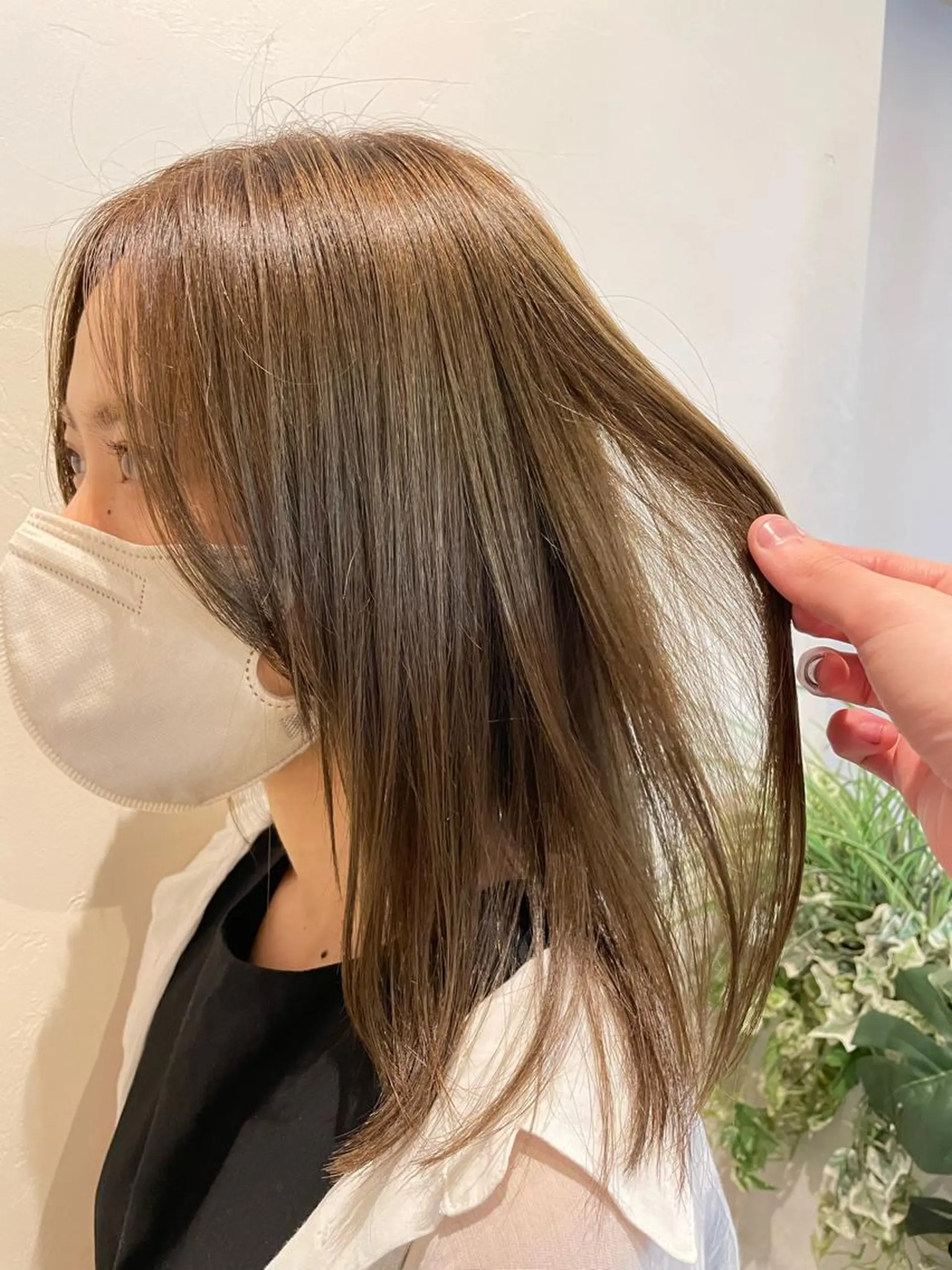 セミロング カラー カット ヘアカラー トリートメント AKALA HAIR 西宮店 Juriのヘアスタイル