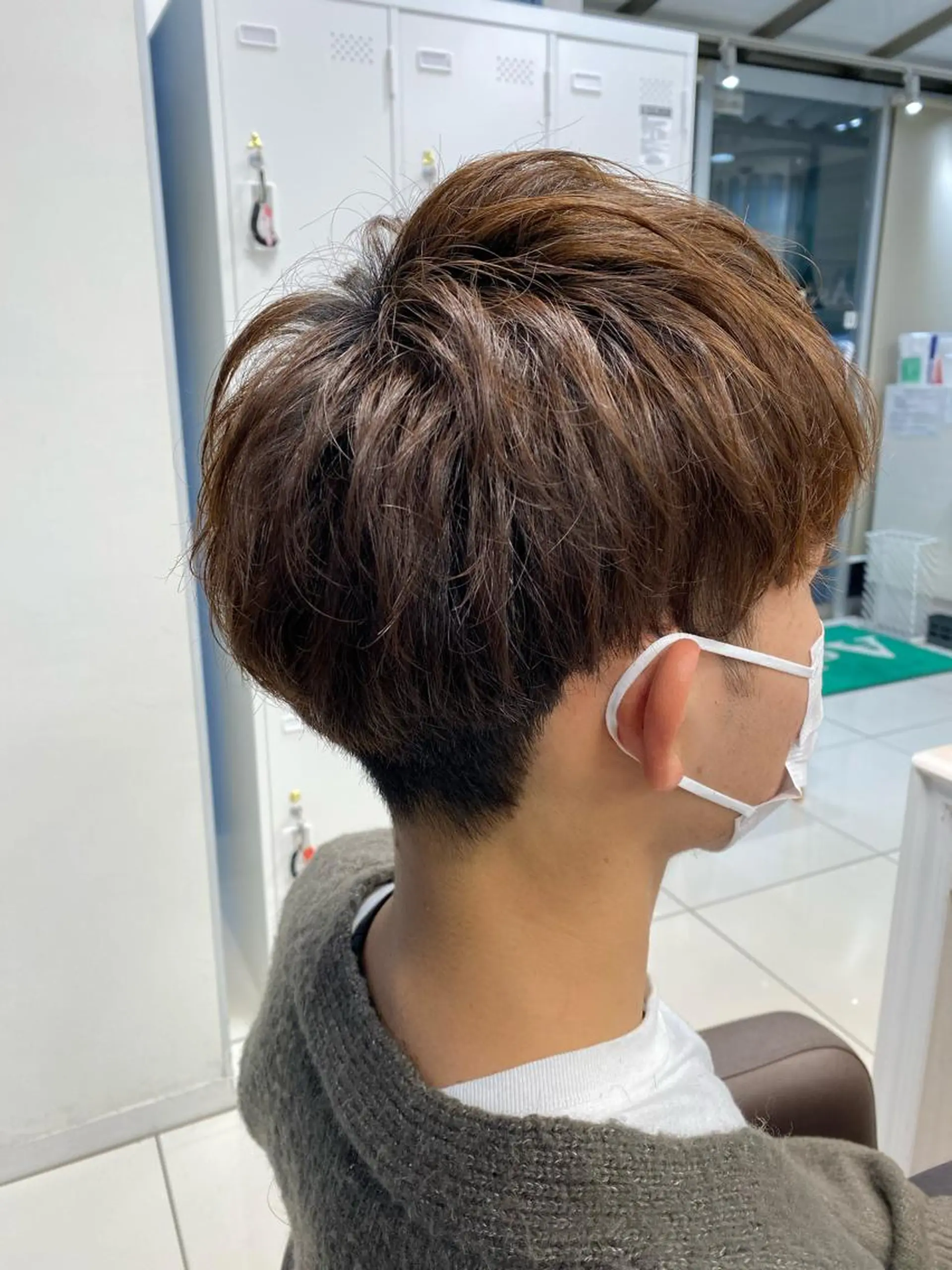 パーマ メンズ 藤本 悠雅のヘアスタイル