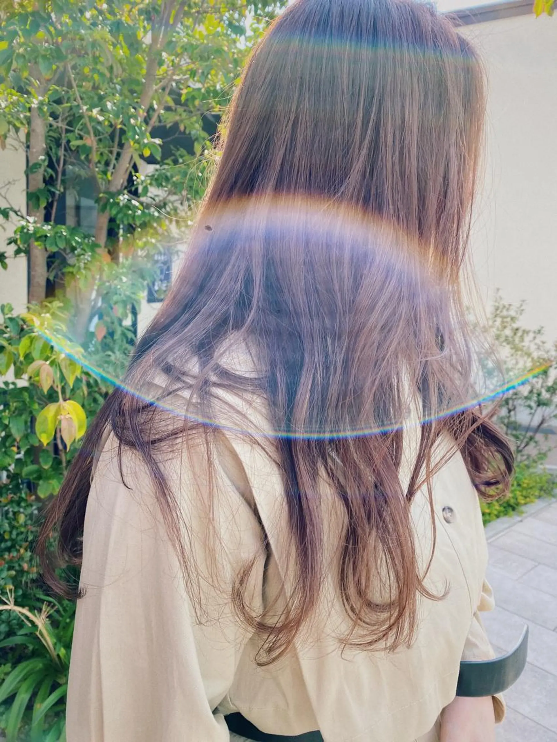 セミロング カラー ヨシモトリョウ 髪質改善/美髪のヘアスタイル