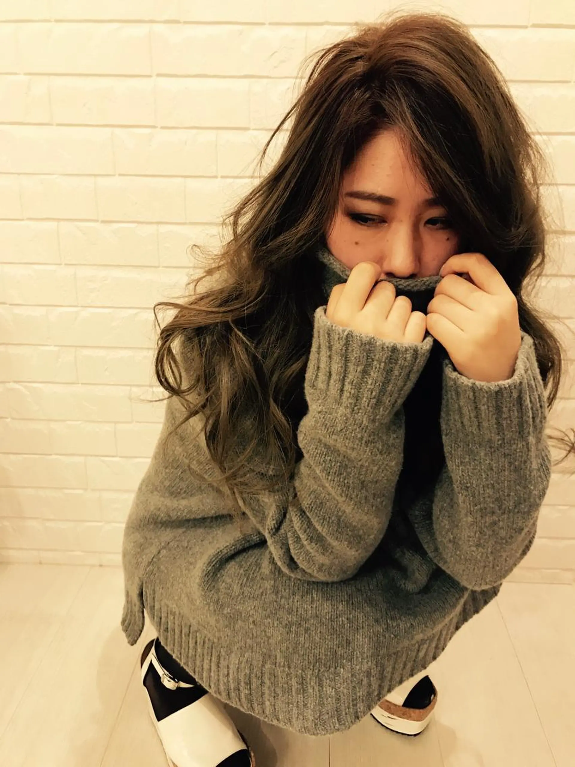 ロング カラー デザインカラー ハイトーンカラー イルミナカラー 似合わせカット 縮毛矯正 BIANCO北堀江 AKANEのヘアスタイル