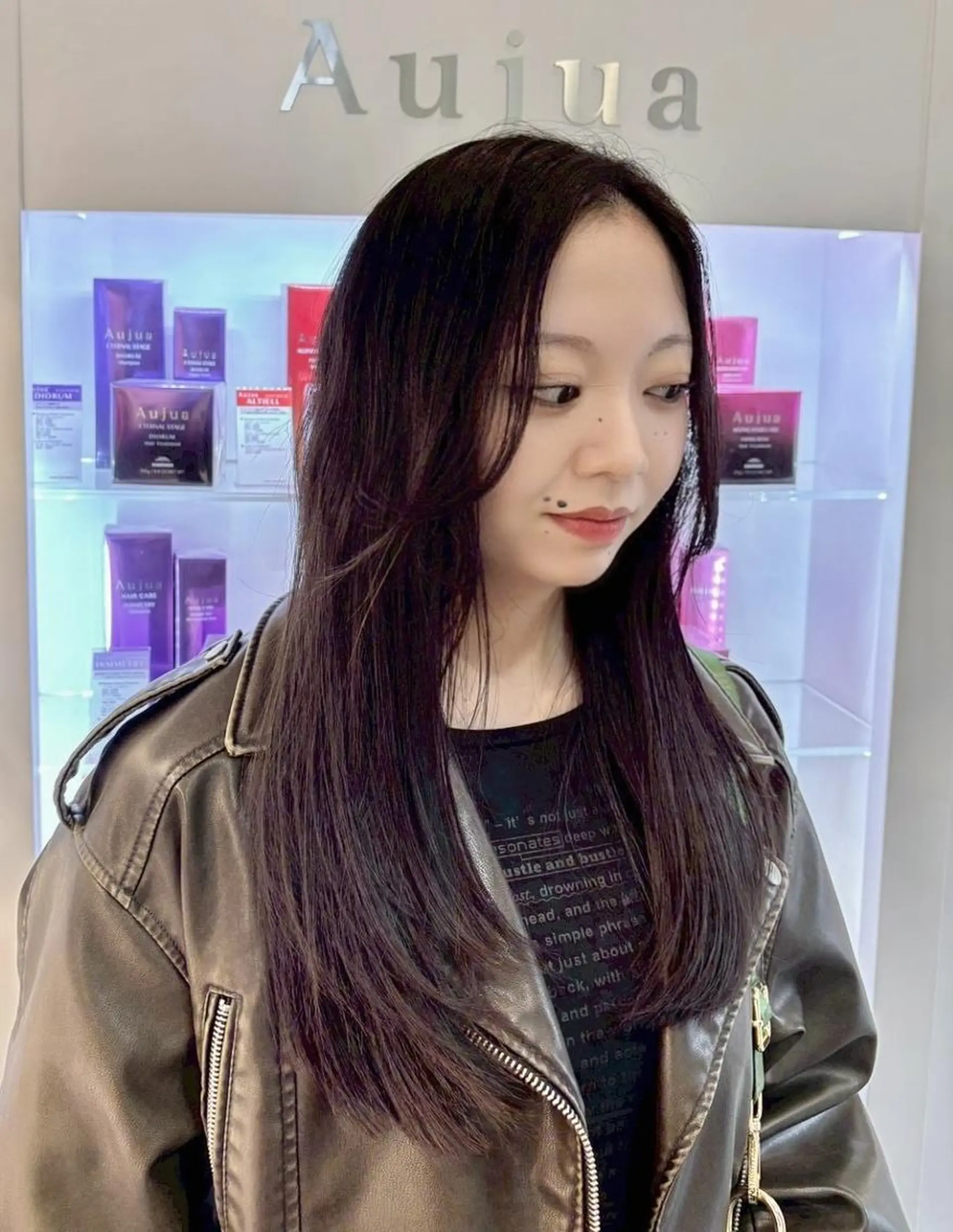 ロング カラー レイヤーカット カット ヘアカラー EDAME熊谷☘️ クラカミ　レンのヘアスタイル