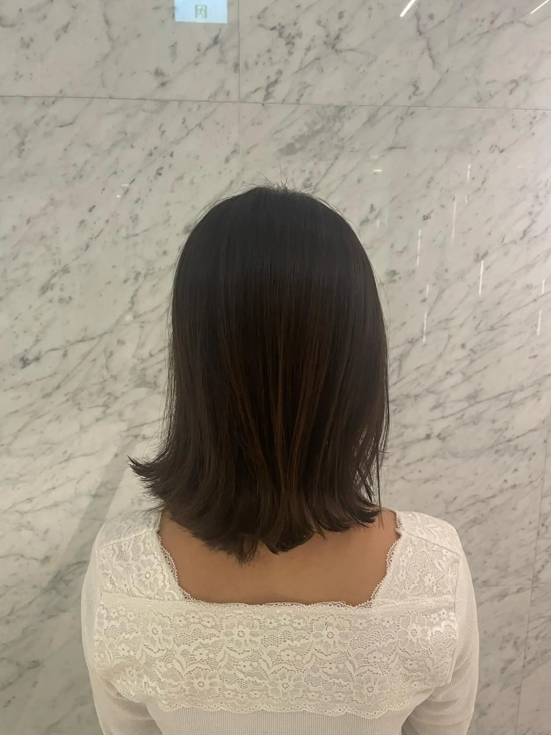 ミディアム カラー ブラウンカラー トリートメント 豊中/髪質改善/ レイヤーカットミヅキのヘアスタイル