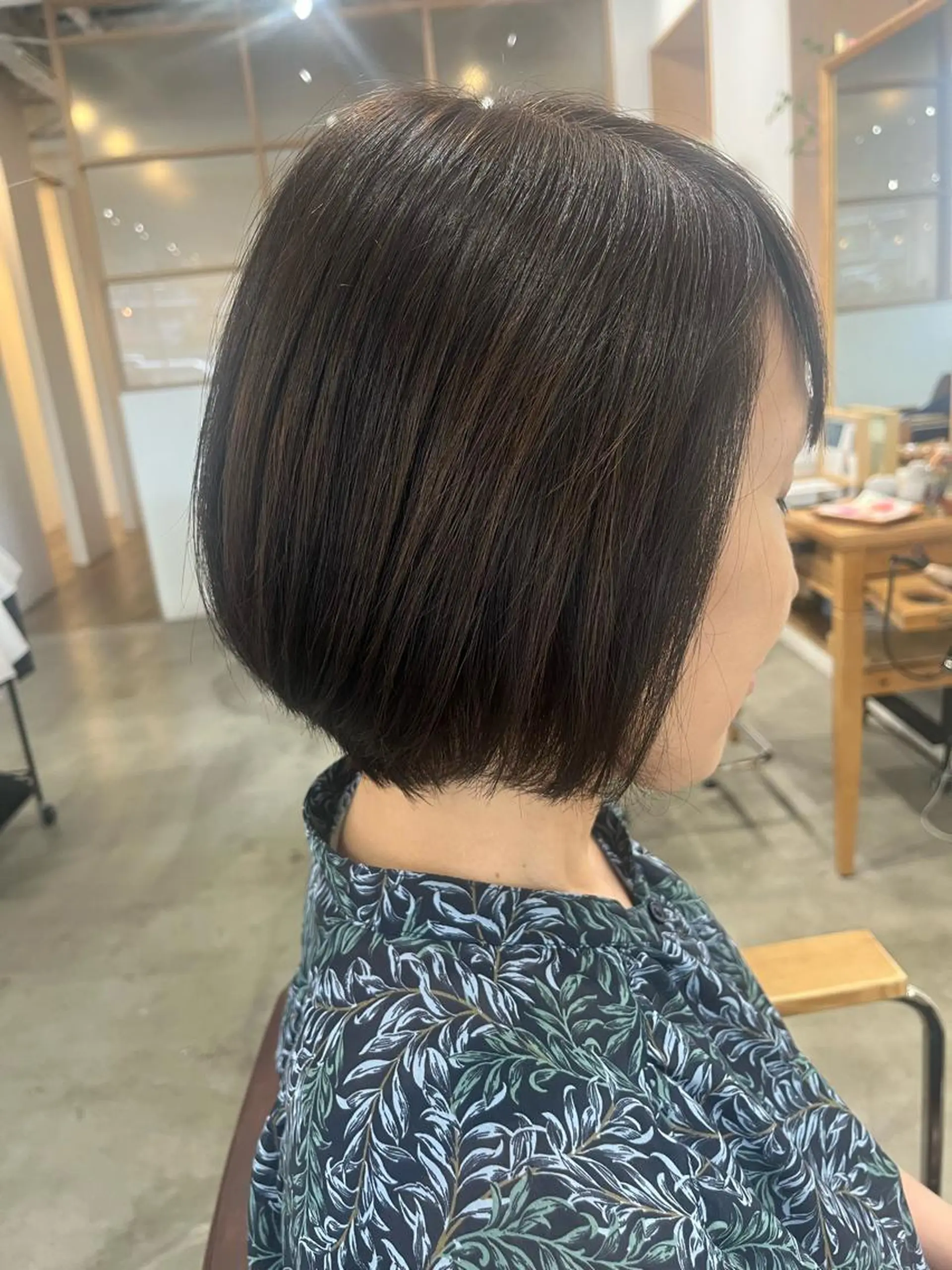 ショート カラー ボブ カット ヘアカラー トリートメント 三島 有佳里のヘアスタイル