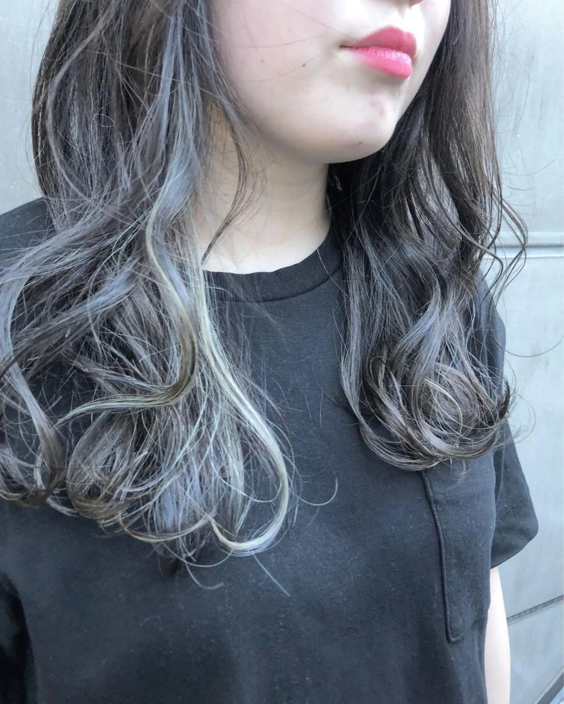 セミロング カラー 北間 寛哉のヘアスタイル