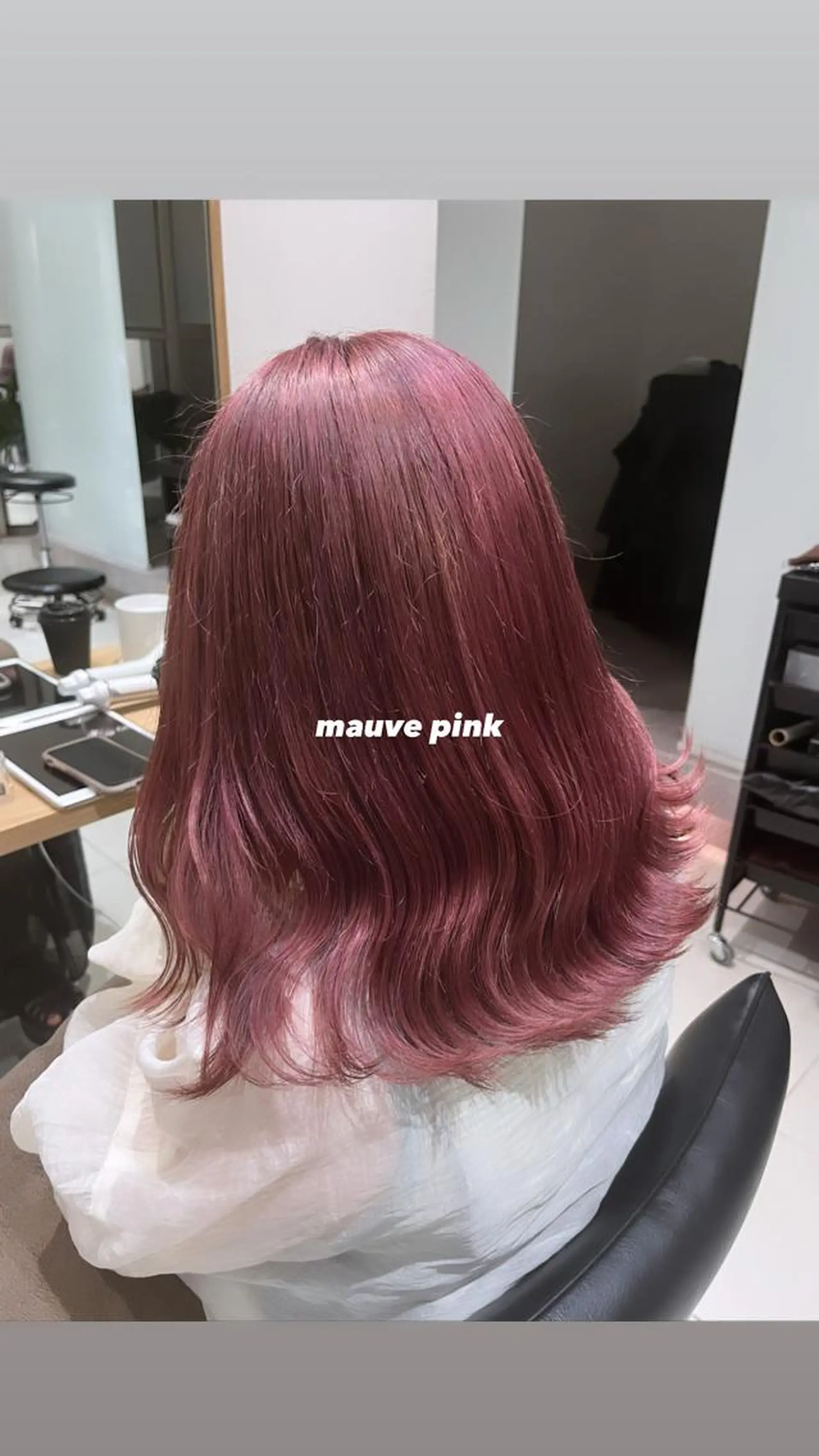 セミロング カラー ヘアアレンジ ブリーチ ラベンダーカラー ピンクカラー MAYU/上質ハイト ーン/レイヤーのヘアスタイル