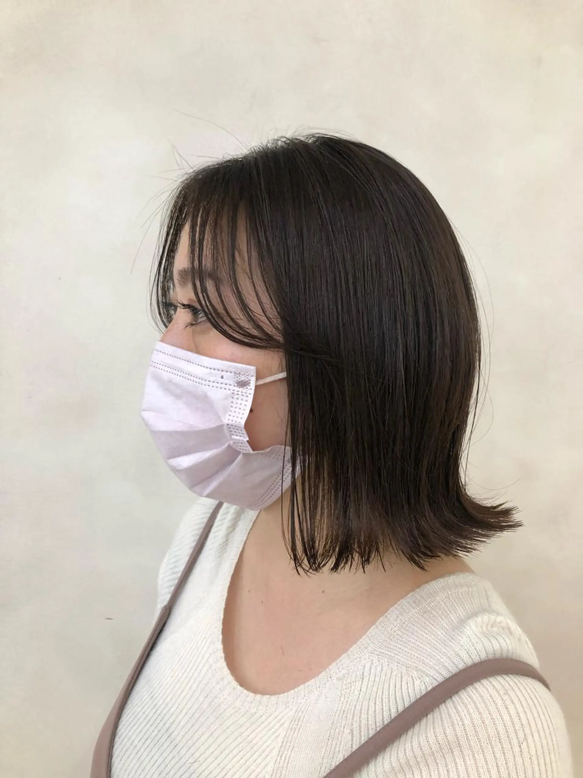 ミディアム ボブ 小顔カット 外ハネボブ♡ YUIのヘアスタイル