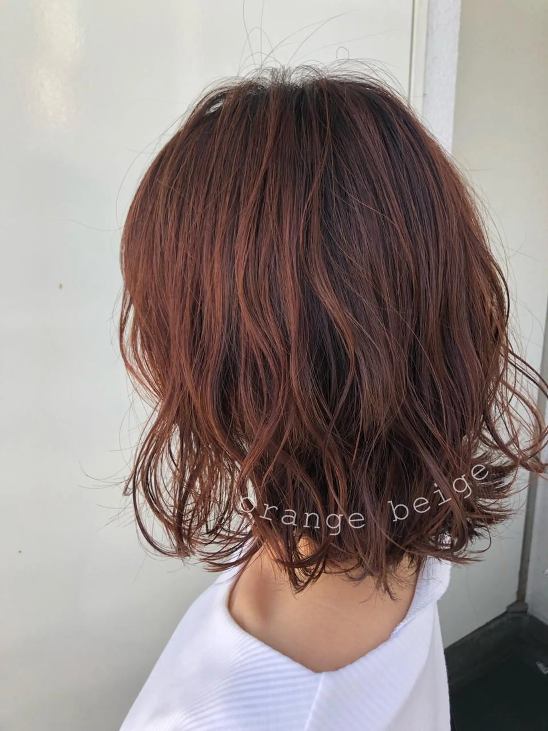 ミディアム カラー ヘアアレンジ ブリーチ ブリーチなしカラー カット パーマ NANA／trend style🕊🍑のヘアスタイル