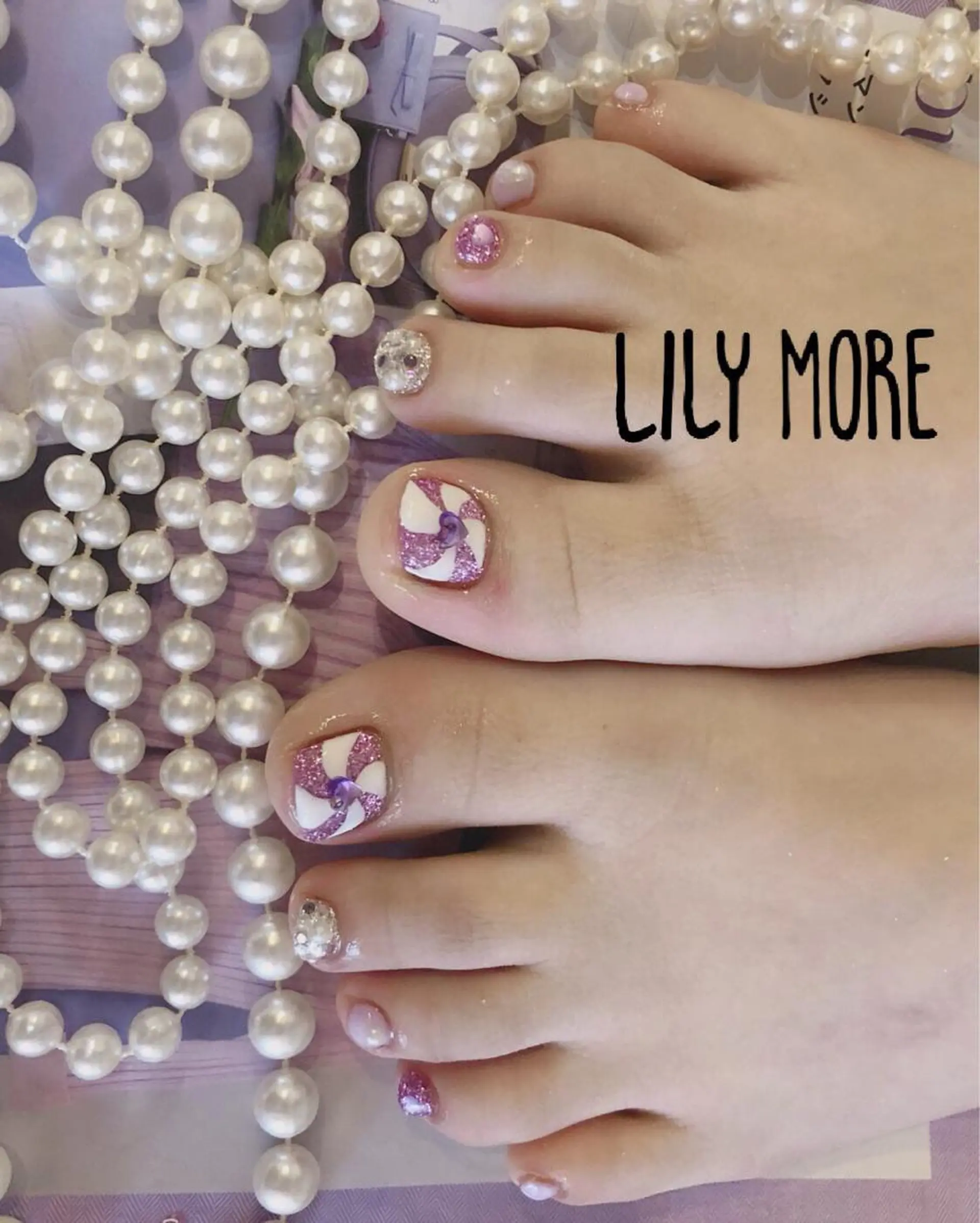 ネイル パープル Lily closetのネイルデザイン