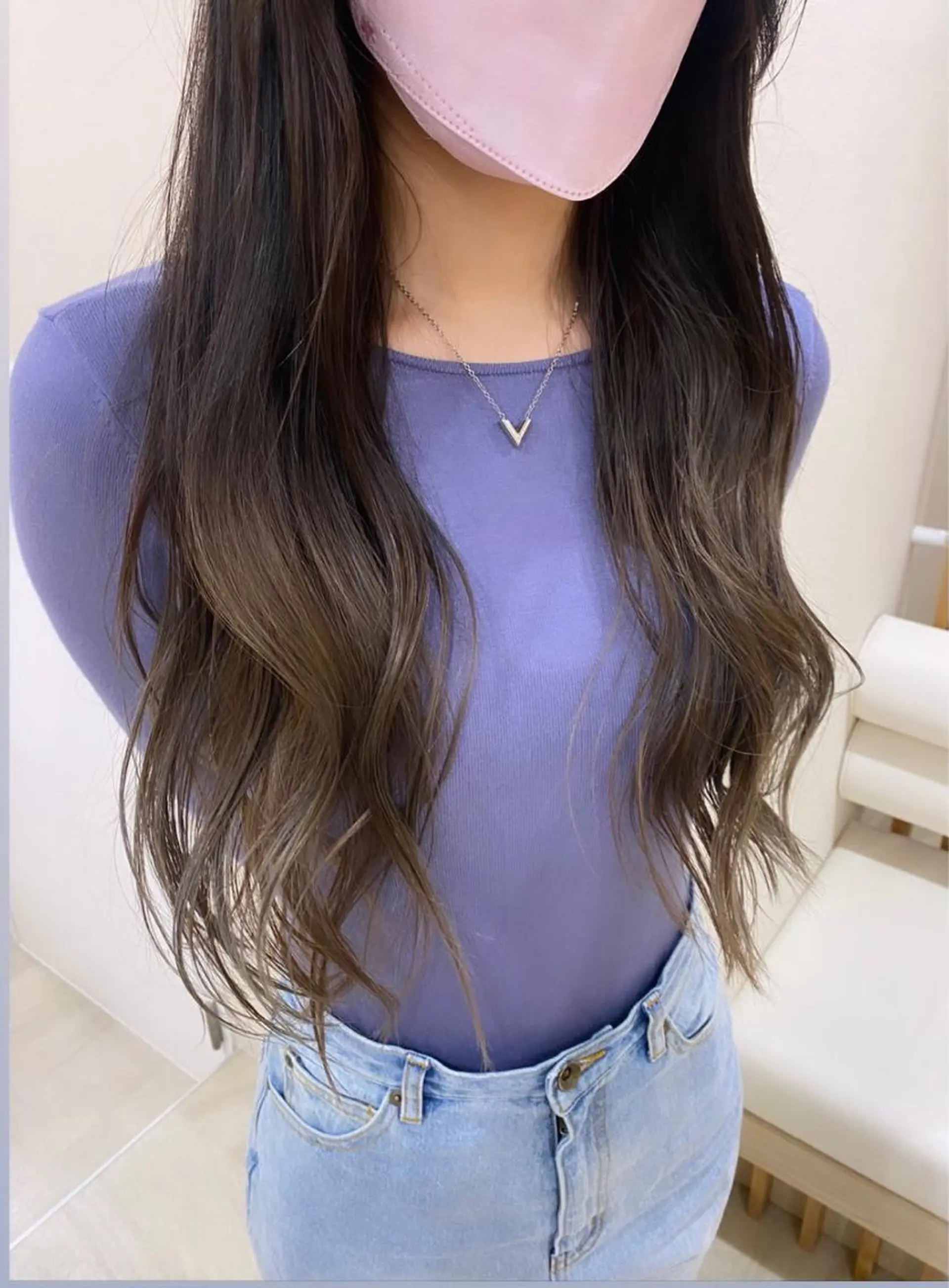 ロング mina .のヘアスタイル