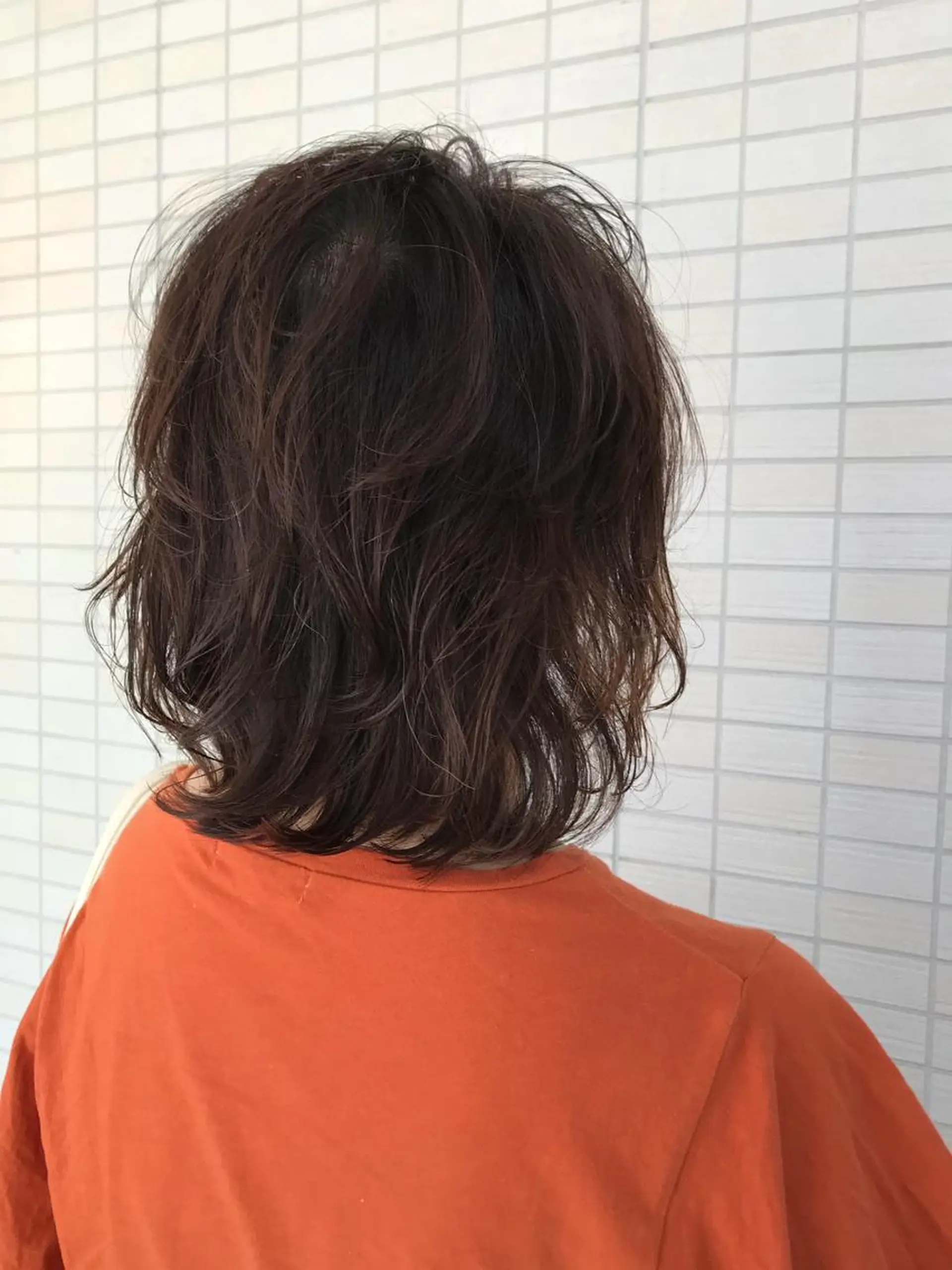 ミディアム パーマ Livnaリヴナ立川所属・レイヤー/ハイライト /立川/赤池宏隆のヘアスタイル