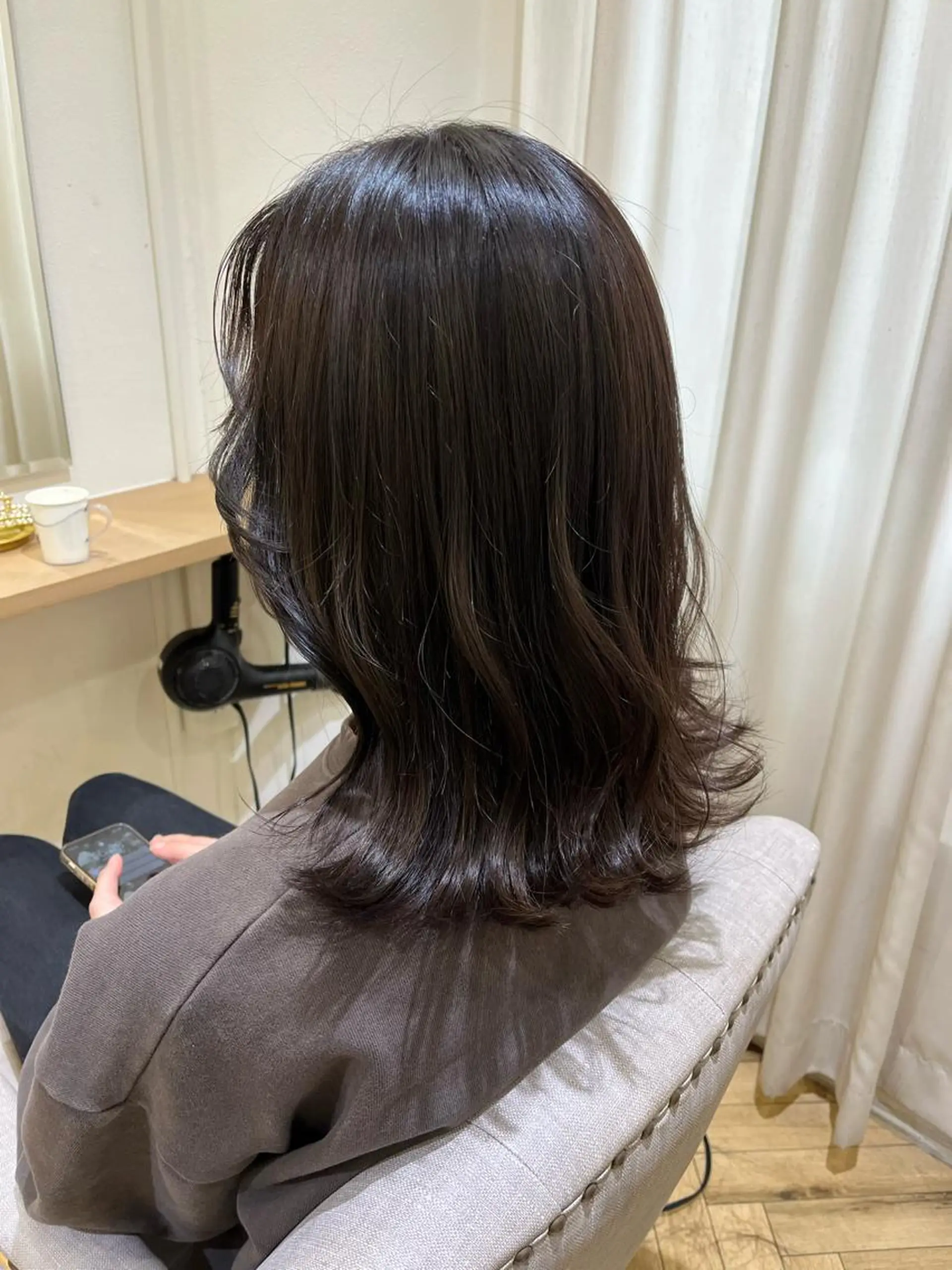 ミディアム カット ヘアカラー トリートメント 韓国ﾍｱ&ｼｮｰﾄ ボブ💜桑原のヘアスタイル