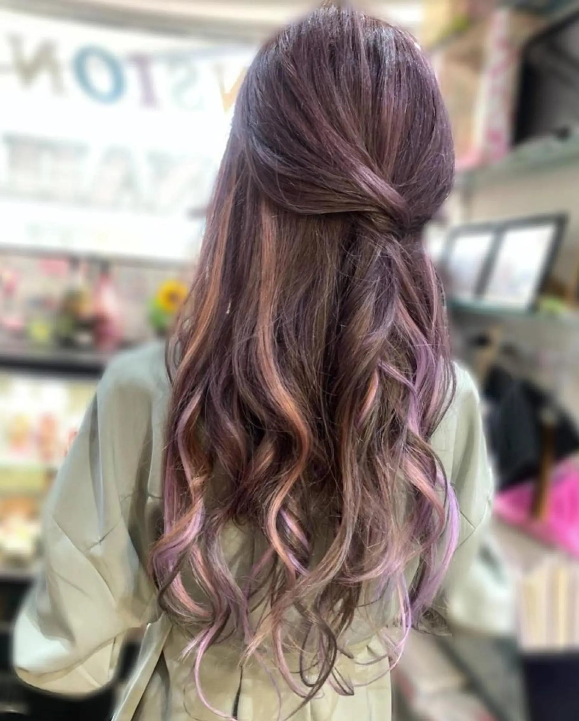 ロング アッシュ エクステ 韓国カラー/エクステ carryのヘアスタイル