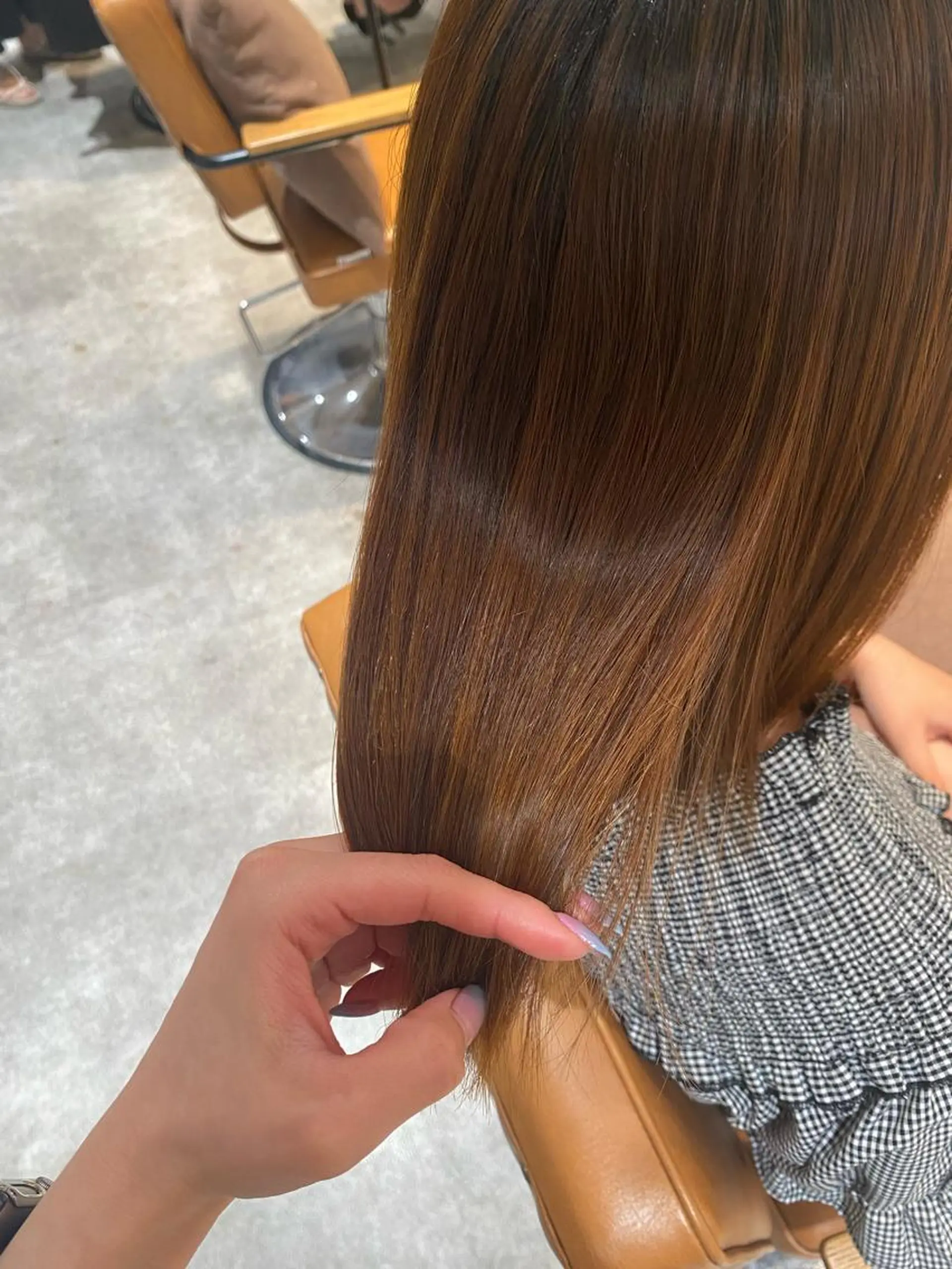 ミディアム 髪質改善 縮毛矯正 カット 縮毛矯正 オスズ 🎀´-のヘアスタイル