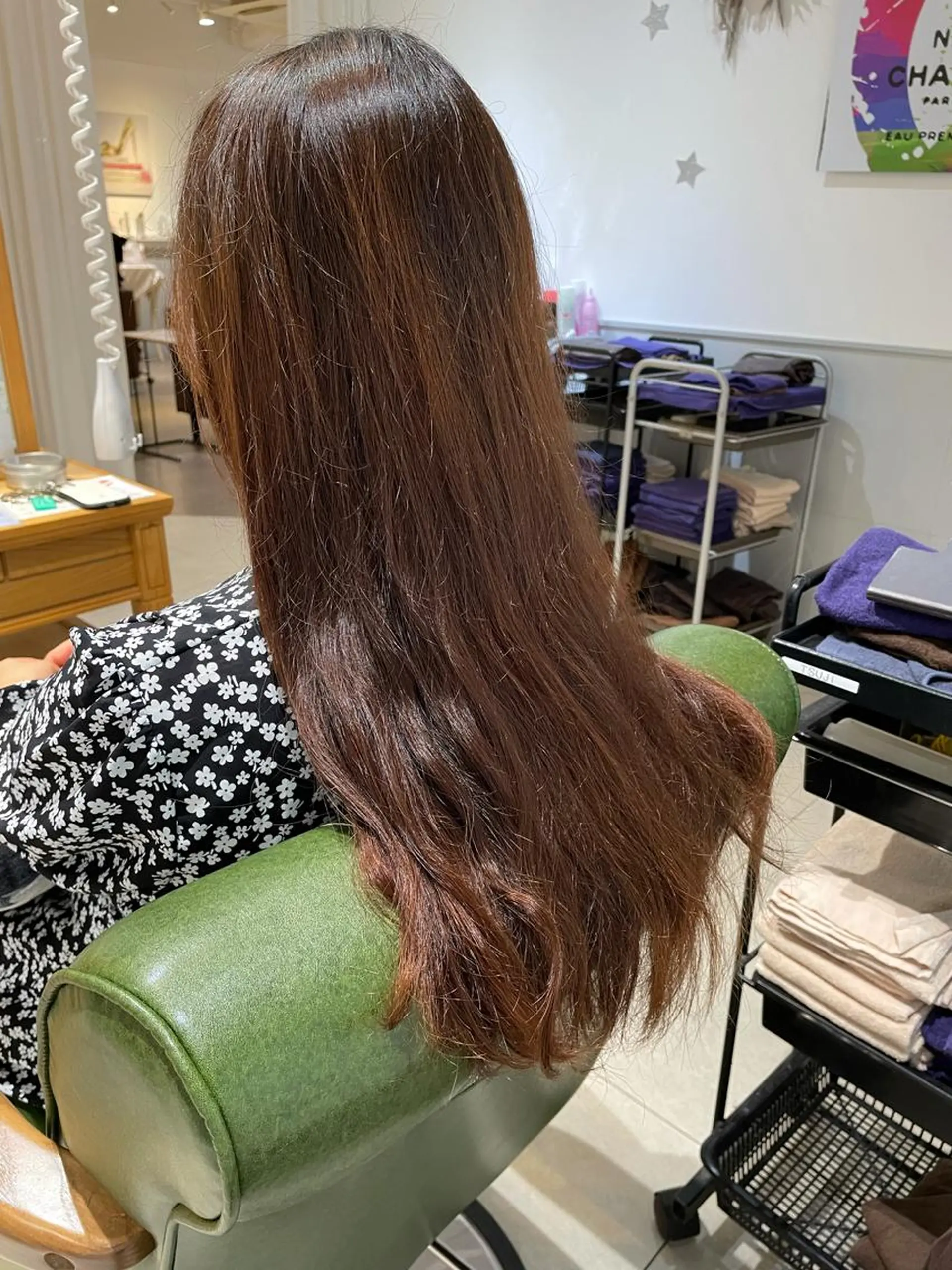 ミディアム カラー グレージュ カット ヘアカラー トリートメント 過去一の柔髪ヘア 🌿einshairのヘアスタイル