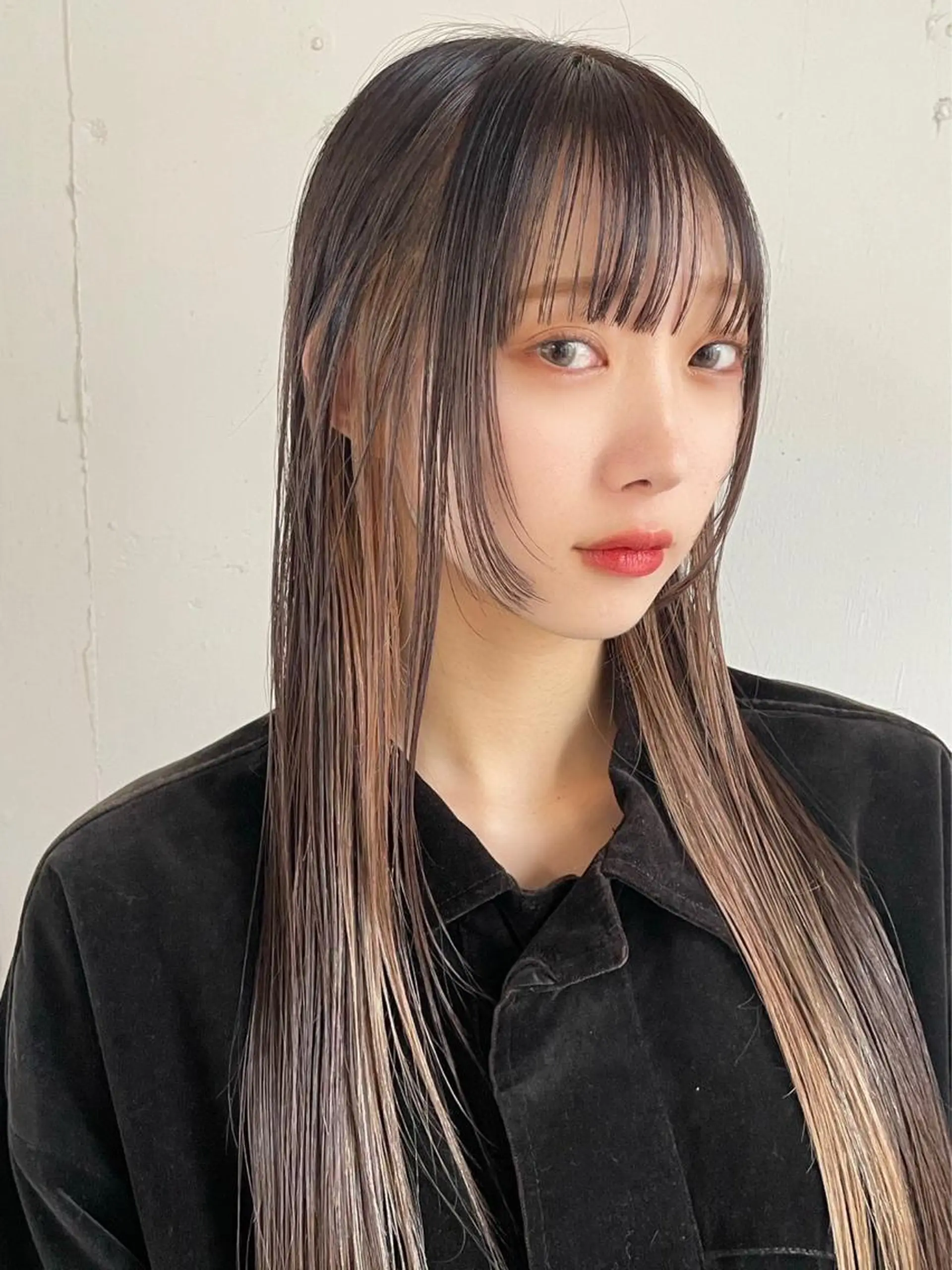 ロング カラー 顔周りカット arte MAYU カットモデル募集のヘアスタイル