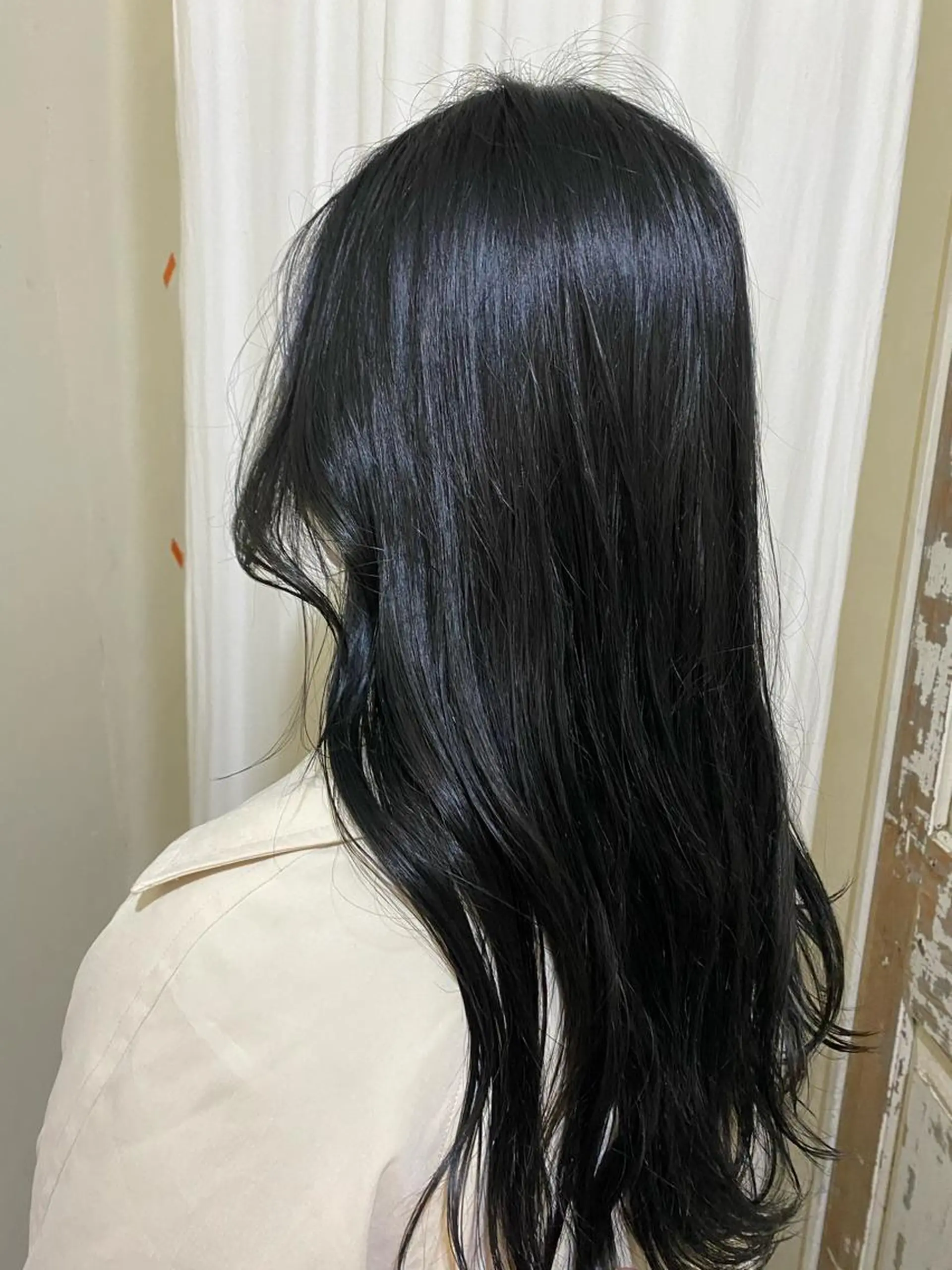 カラー 黒髪 ブルーカラー ブルーブラック HINANO🌷 髪質改善サロンの眉毛・アイブロウイメージ