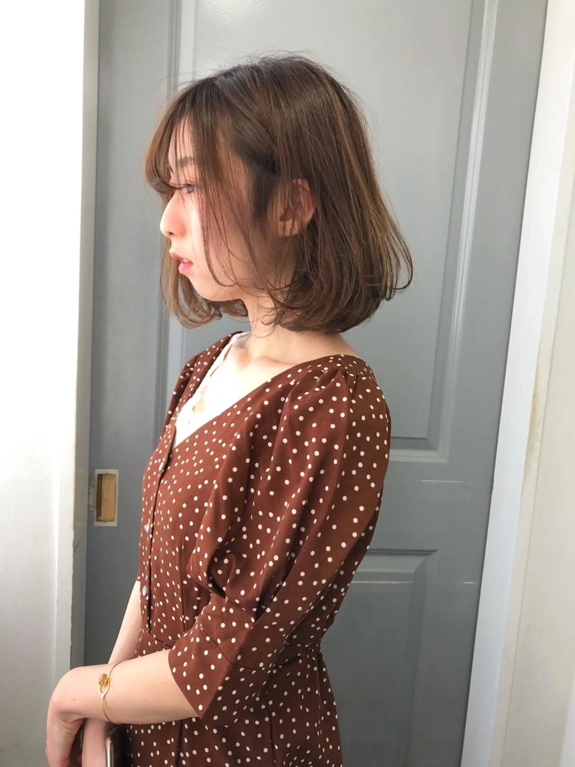 ミディアム カラー ブリーチ ケアブリーチ Pia ツボイ ケイタのヘアスタイル