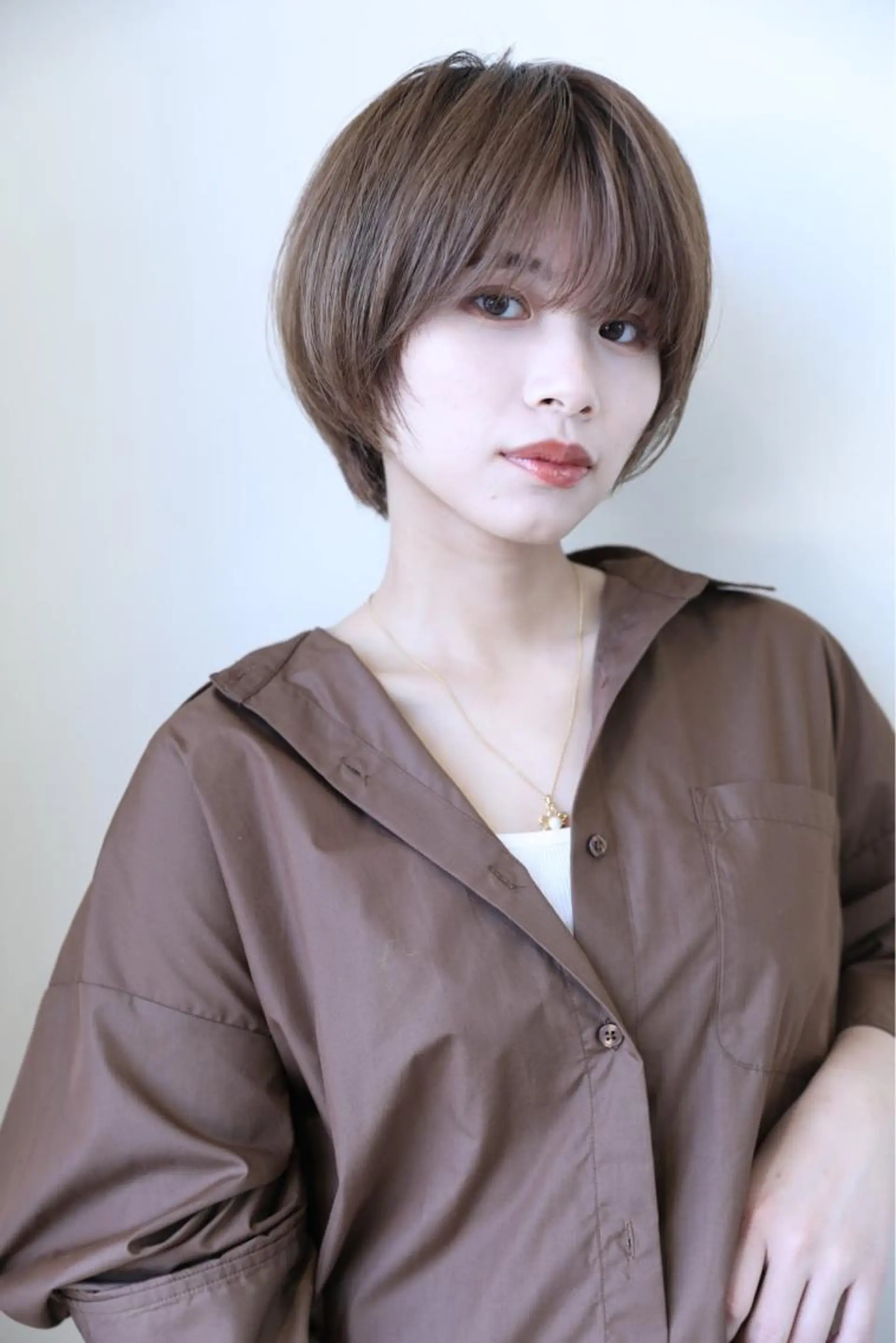 ショート カラー ショートボブ 丸みショート ボブ くびれヘア 髪質改善 KAORU/絹髪 /髪質改善/奈良のヘアスタイル