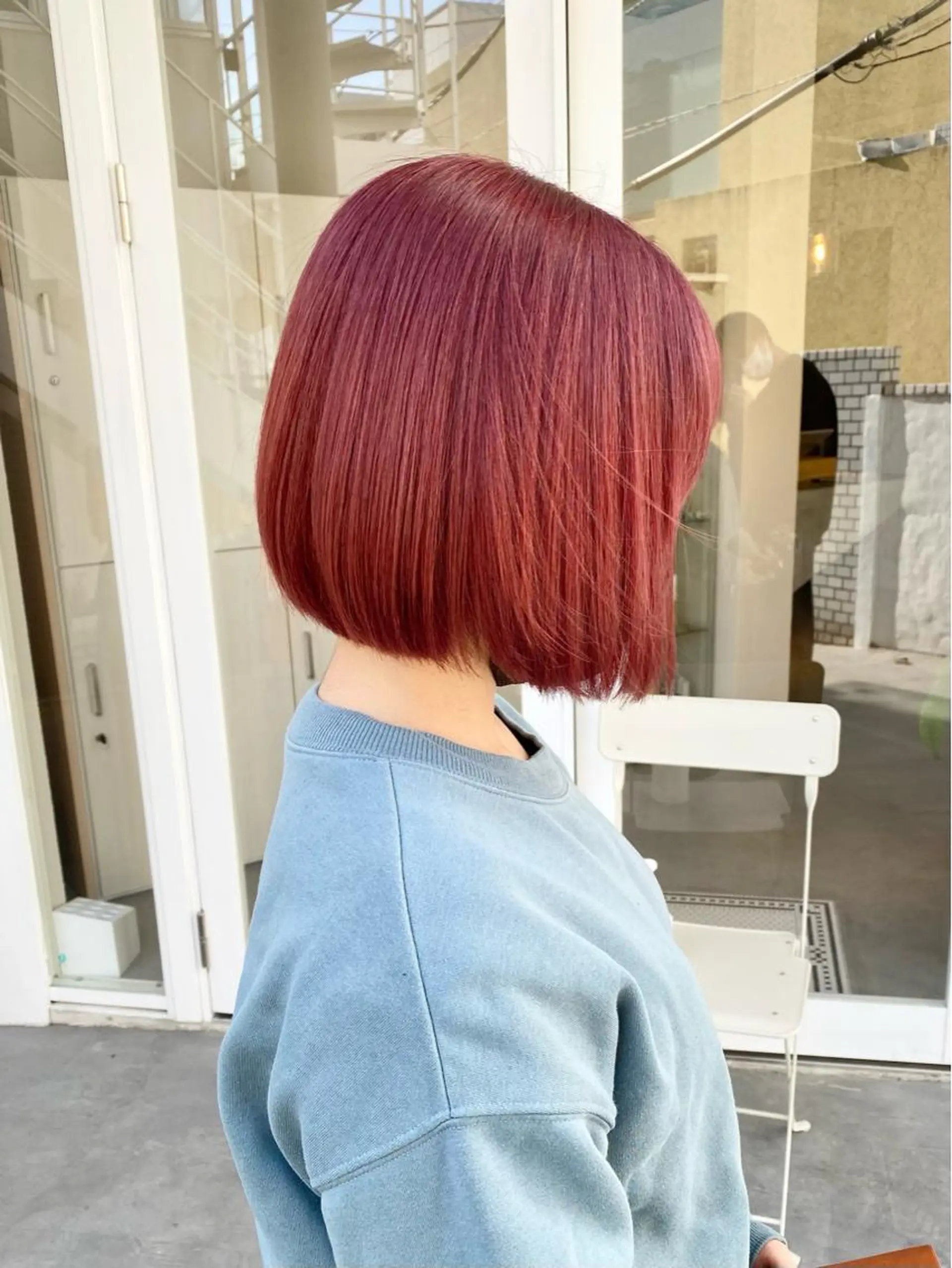 ショート カラー レッドカラー カット ヘアカラー トリートメント ハイトーン×似合わせ 🌱中川慎之介のヘアスタイル