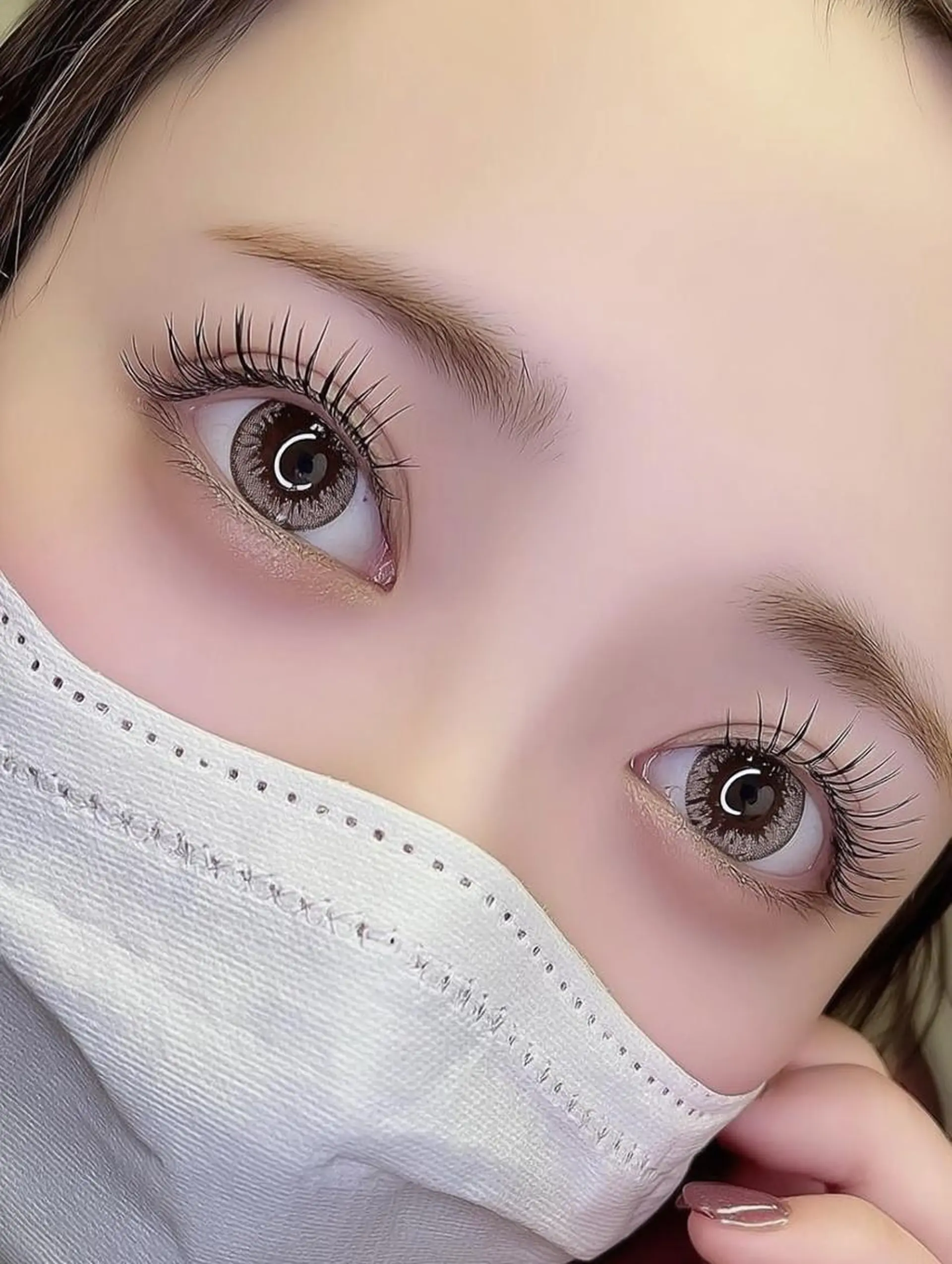 マツエク・マツパ 束感まつ毛 韓国風マツエク パリジェンヌラッシュリフト まつげパーマ マツパ まつげパーマ/ yuna🎀✨のマツエク・マツパデザイン