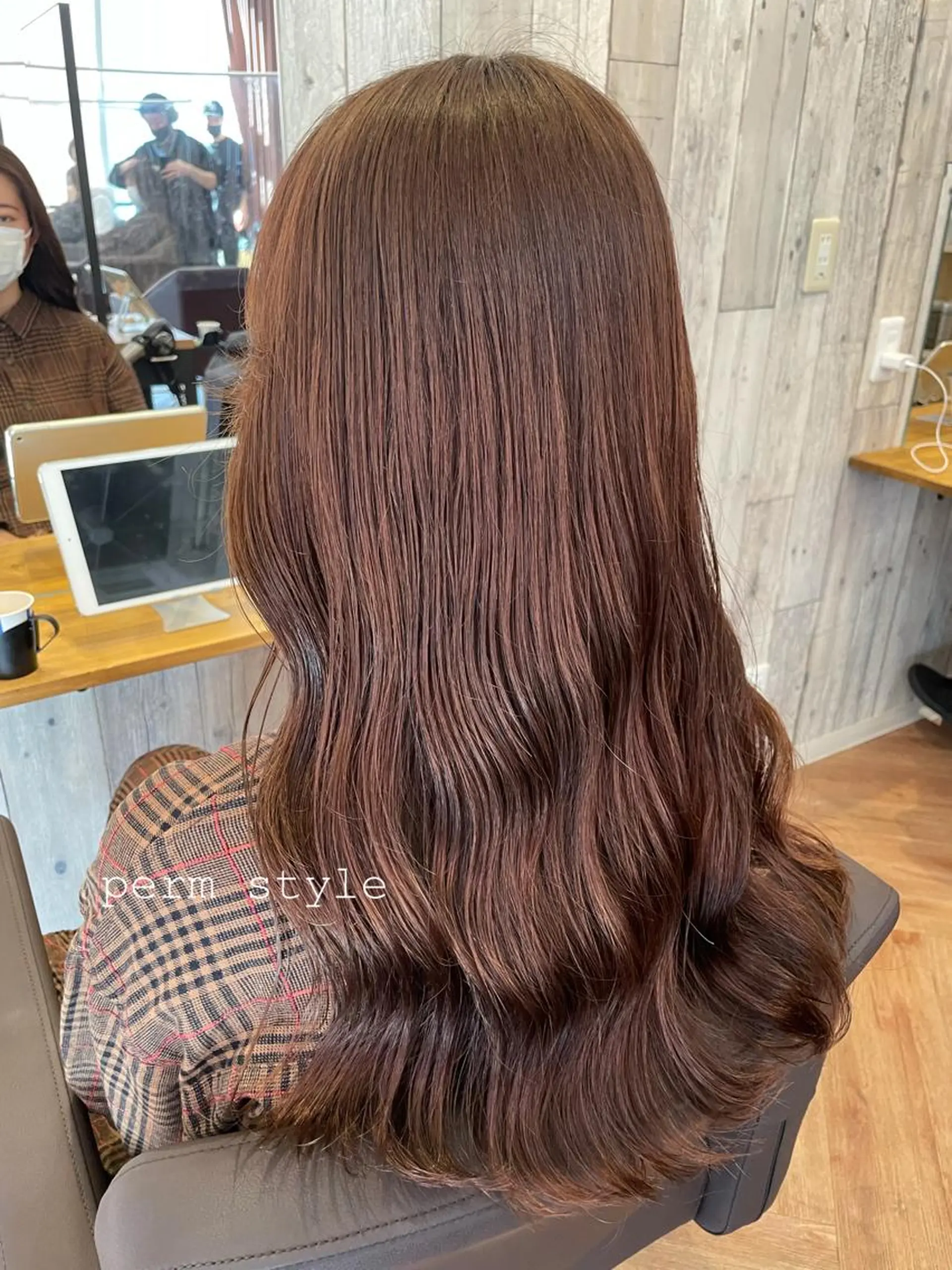 ロング カラー パーマ ヘアアレンジ カット パーマ NANA／trend style🕊🍑のヘアスタイル