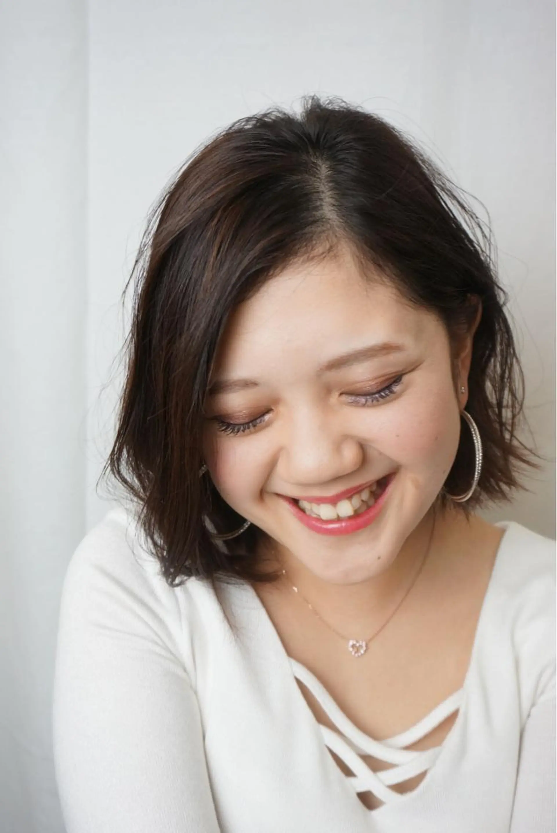 ショート カラー パーマ 長谷川 礼子のヘアスタイル