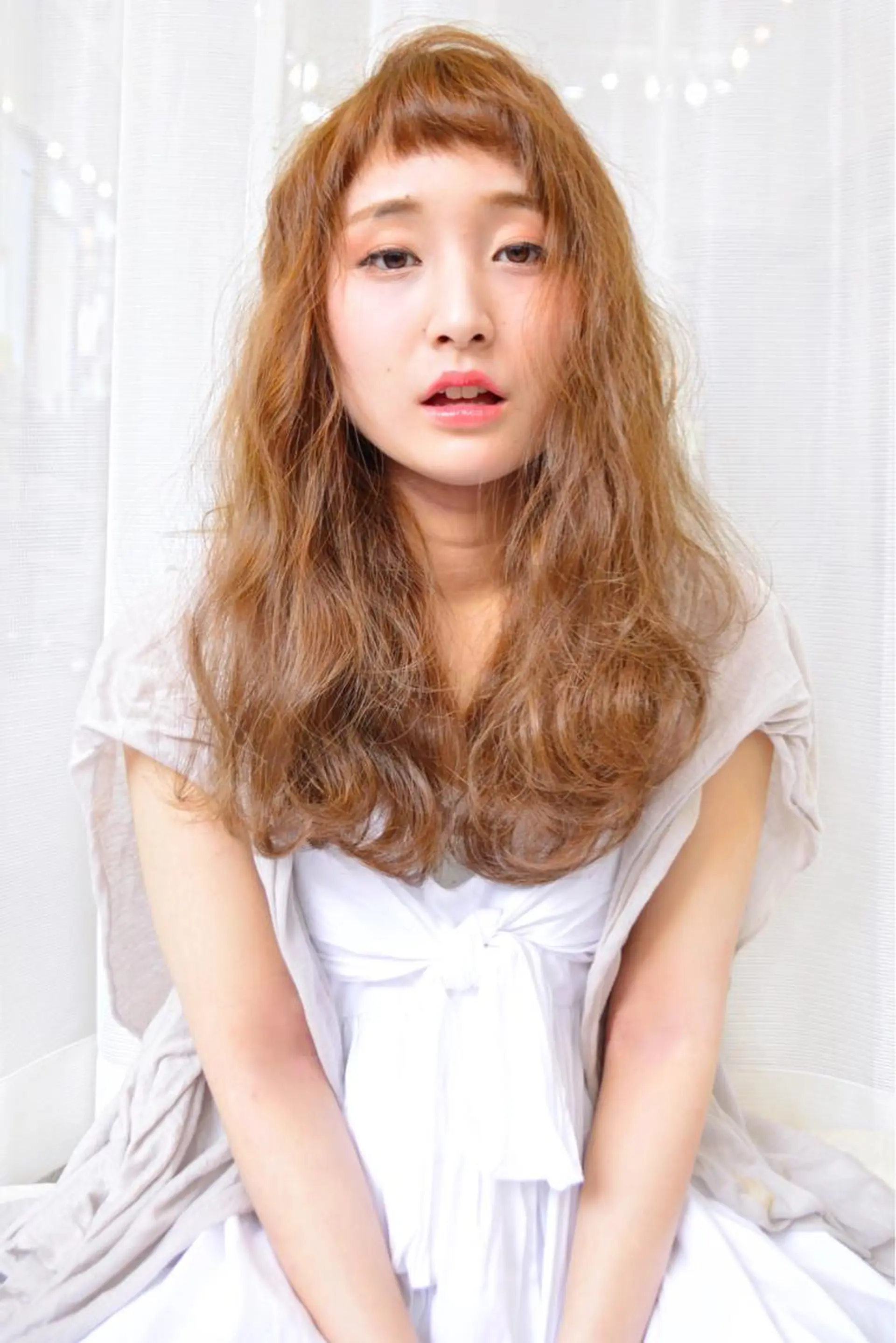 ロング カラー パーマ 花井 啓好のヘアスタイル