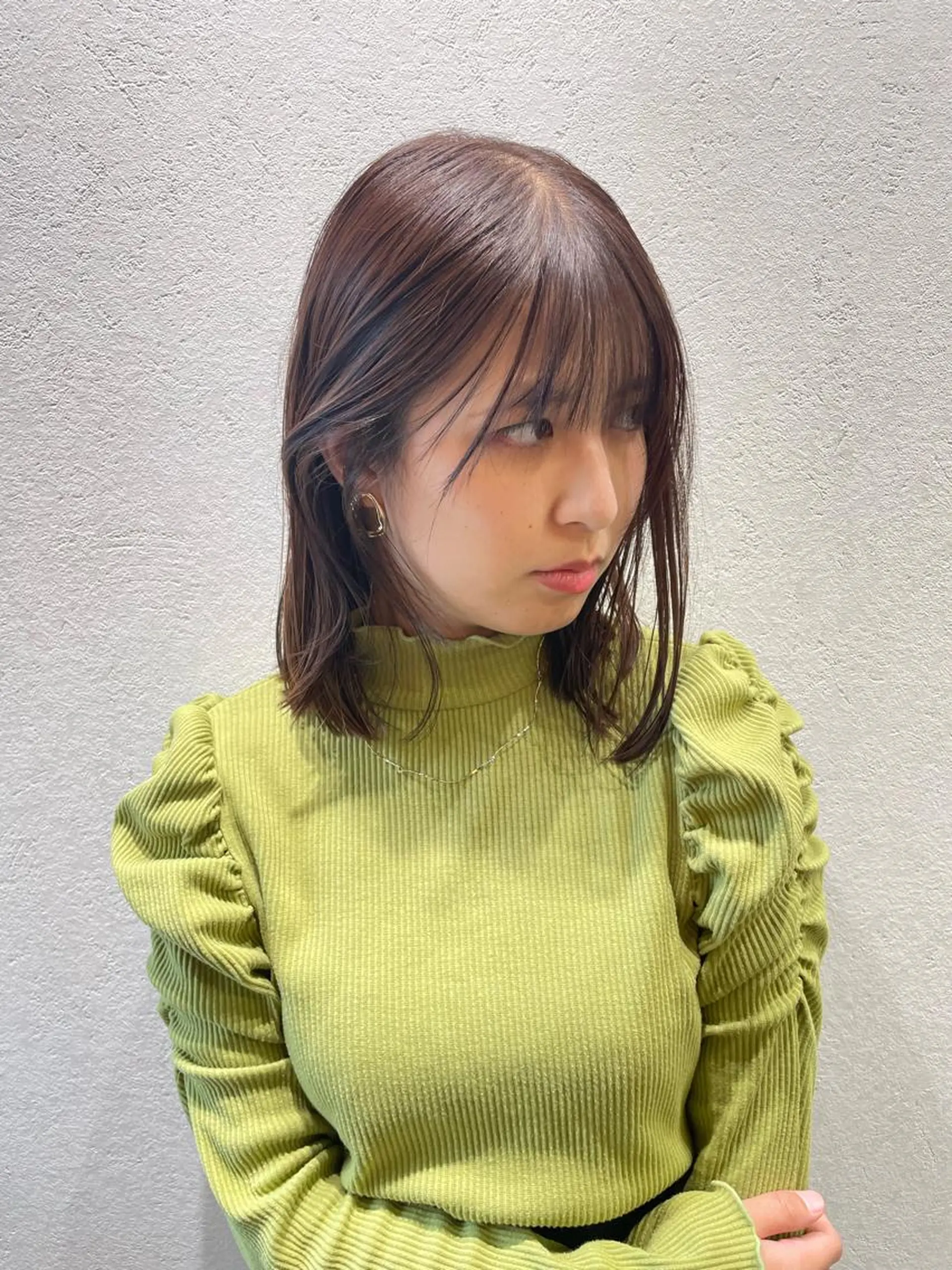 ミディアム カラー ヘアカラー トリートメント レイン🌏🌱 似合わせ/ハイトーンのヘアスタイル