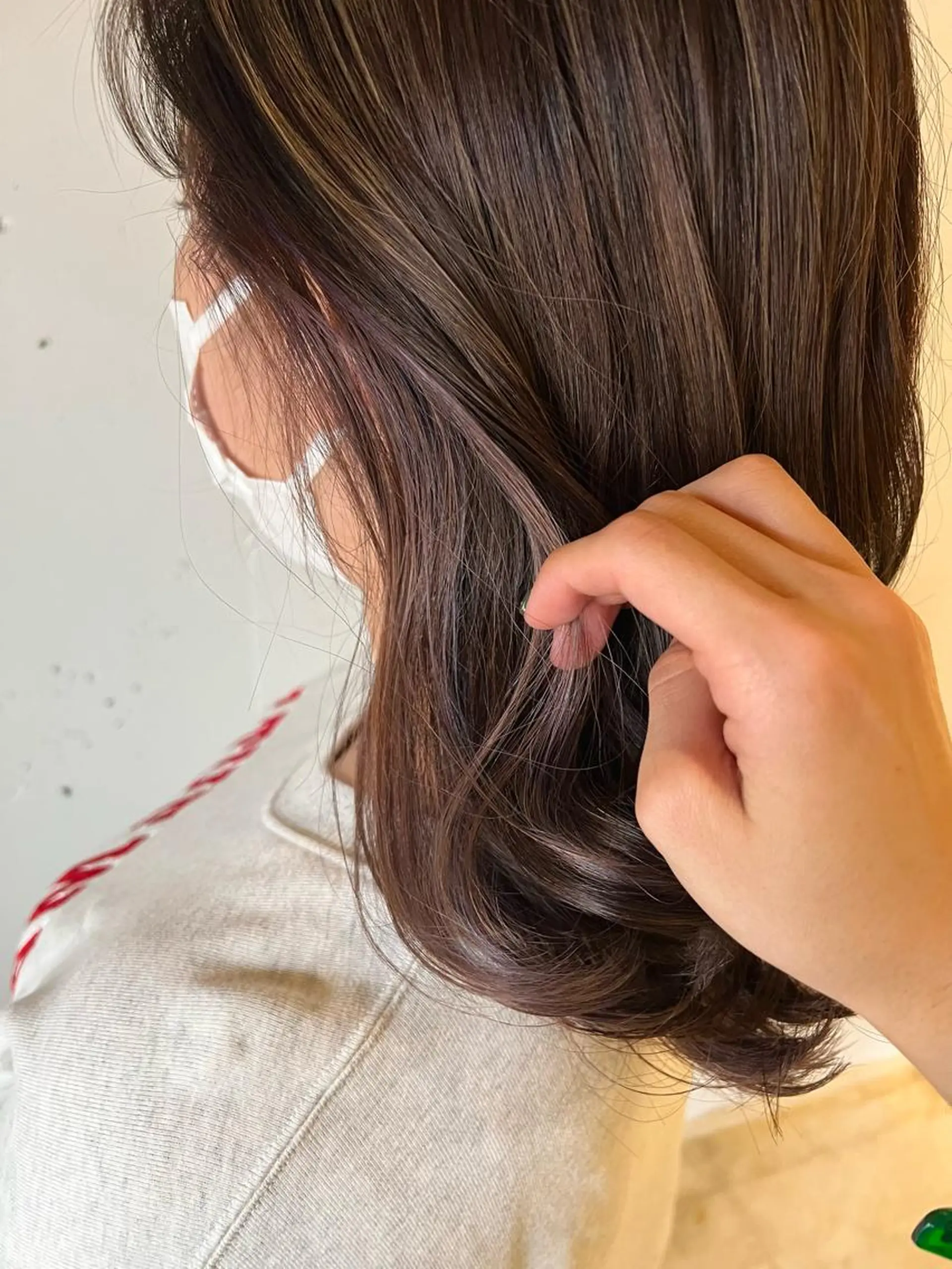 セミロング カラー ベージュカラー インナーカラー カラースペシャリスト しょう🧑🏼‍🎨のヘアスタイル