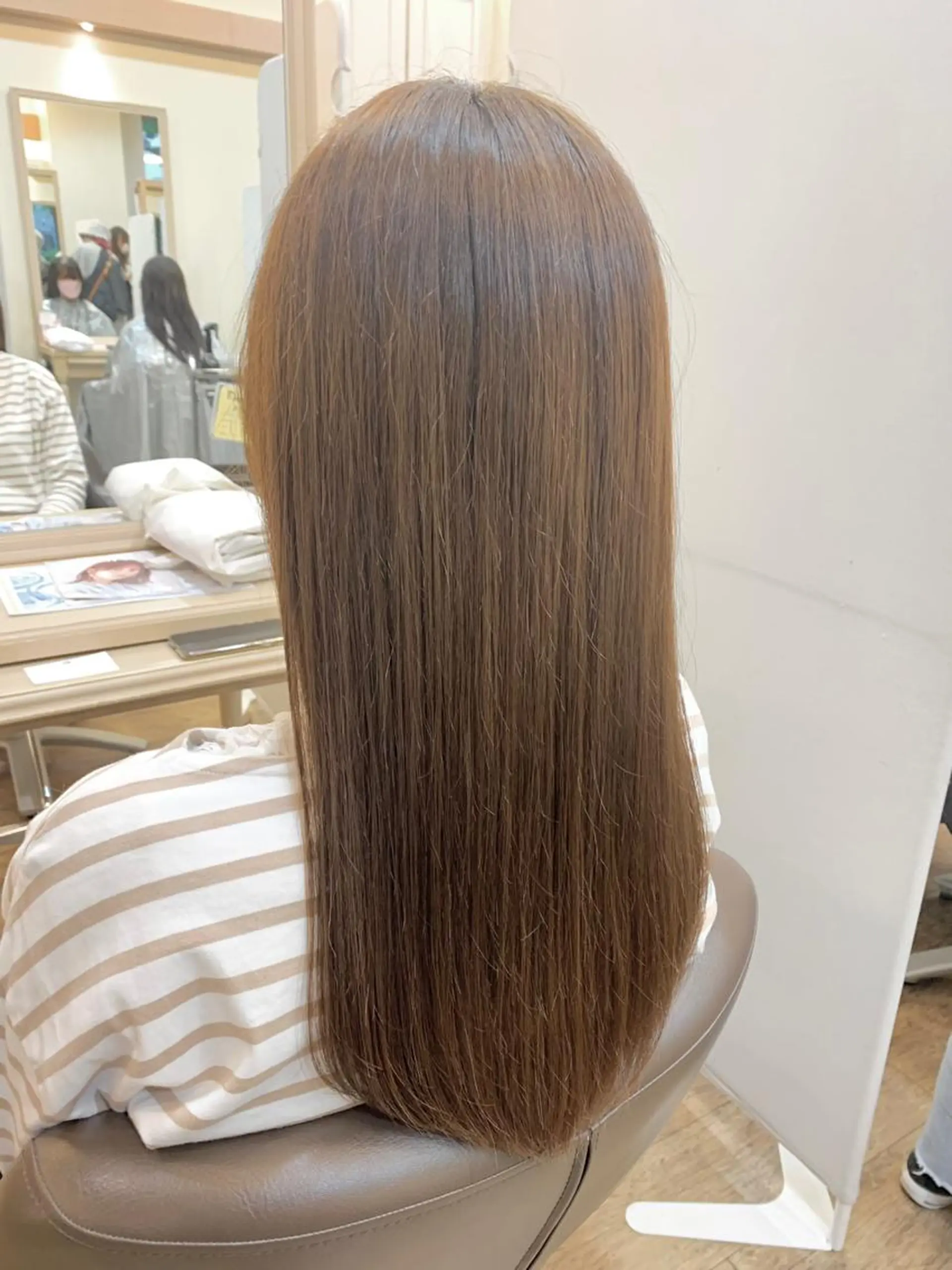 ロング カット 縮毛矯正 福原遼華/小顔ショー ト/髪質改善のヘアスタイル