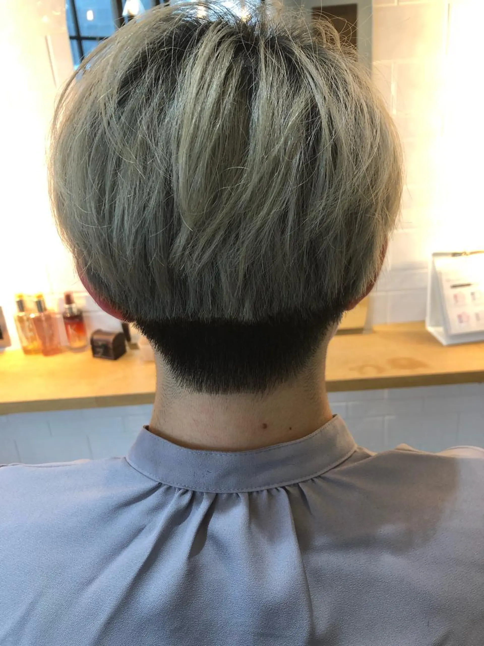 ショート カラー 髪質改善⭐️透明感 カラーノグチショウタのヘアスタイル