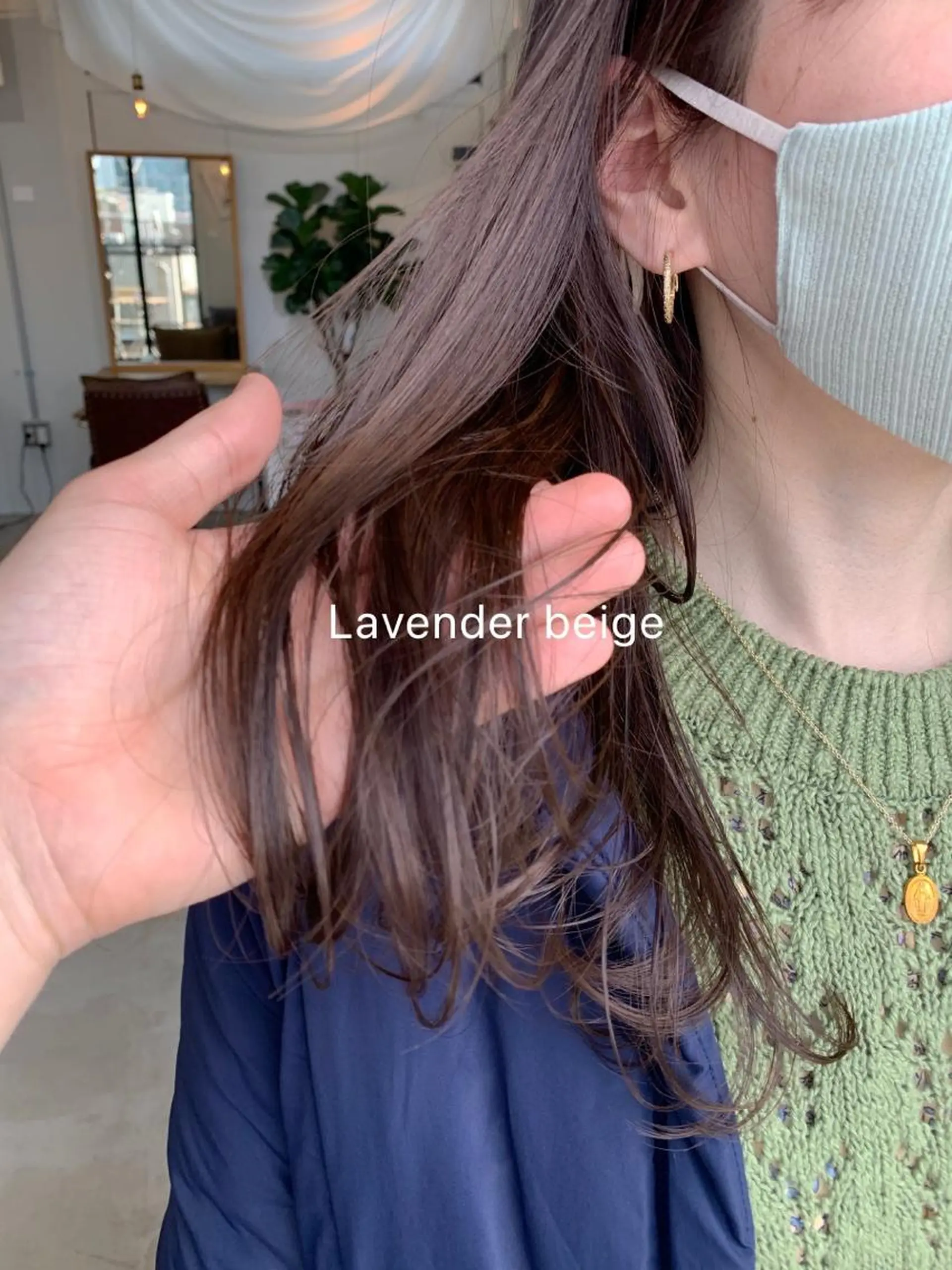 カラー ベージュカラー インナーカラー ラベンダーカラー カット ヘアカラー トリートメント 山本 晶大のヘアスタイル