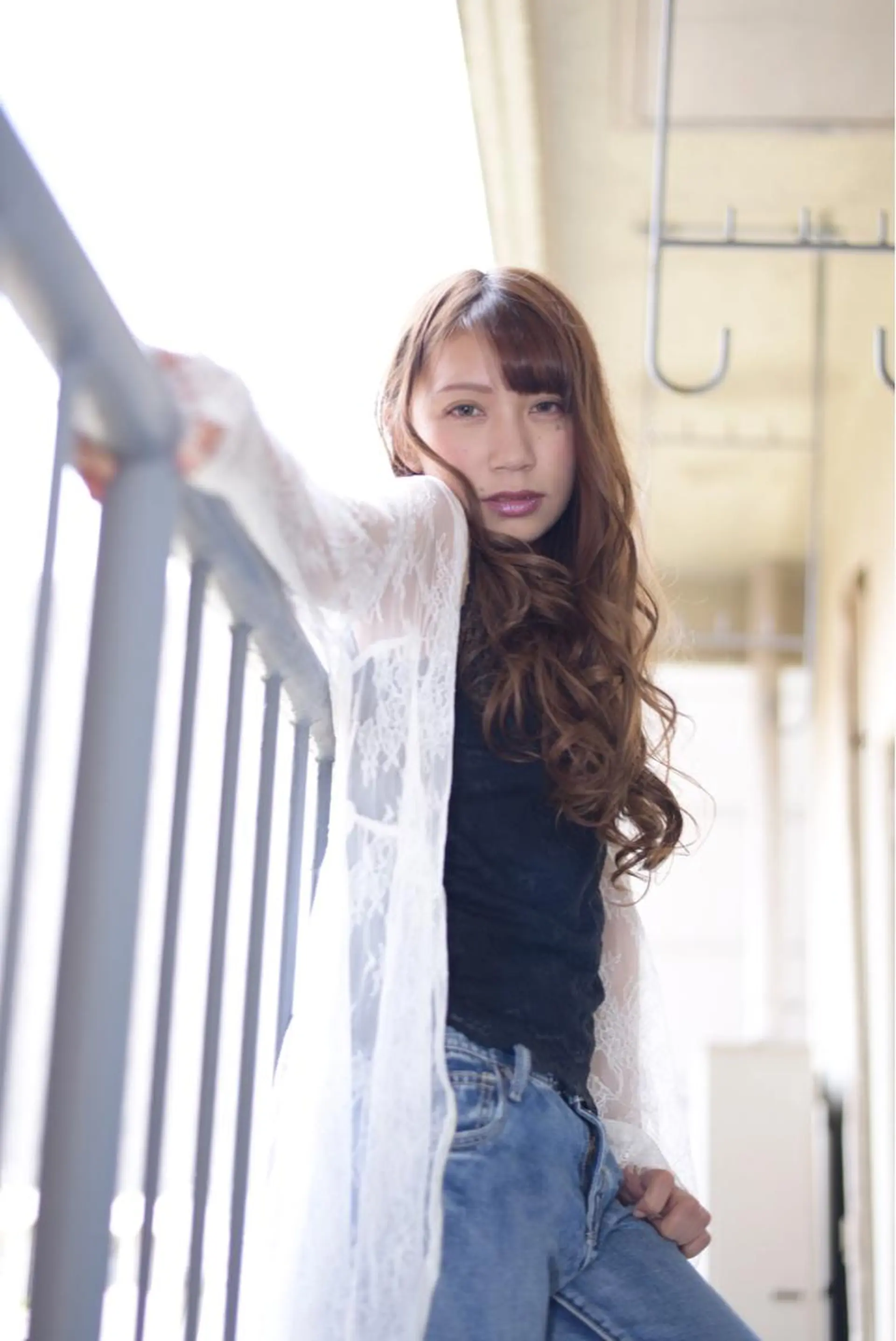 ロング カラー ヘアアレンジ ロング テラモト カズヨシのヘアスタイル