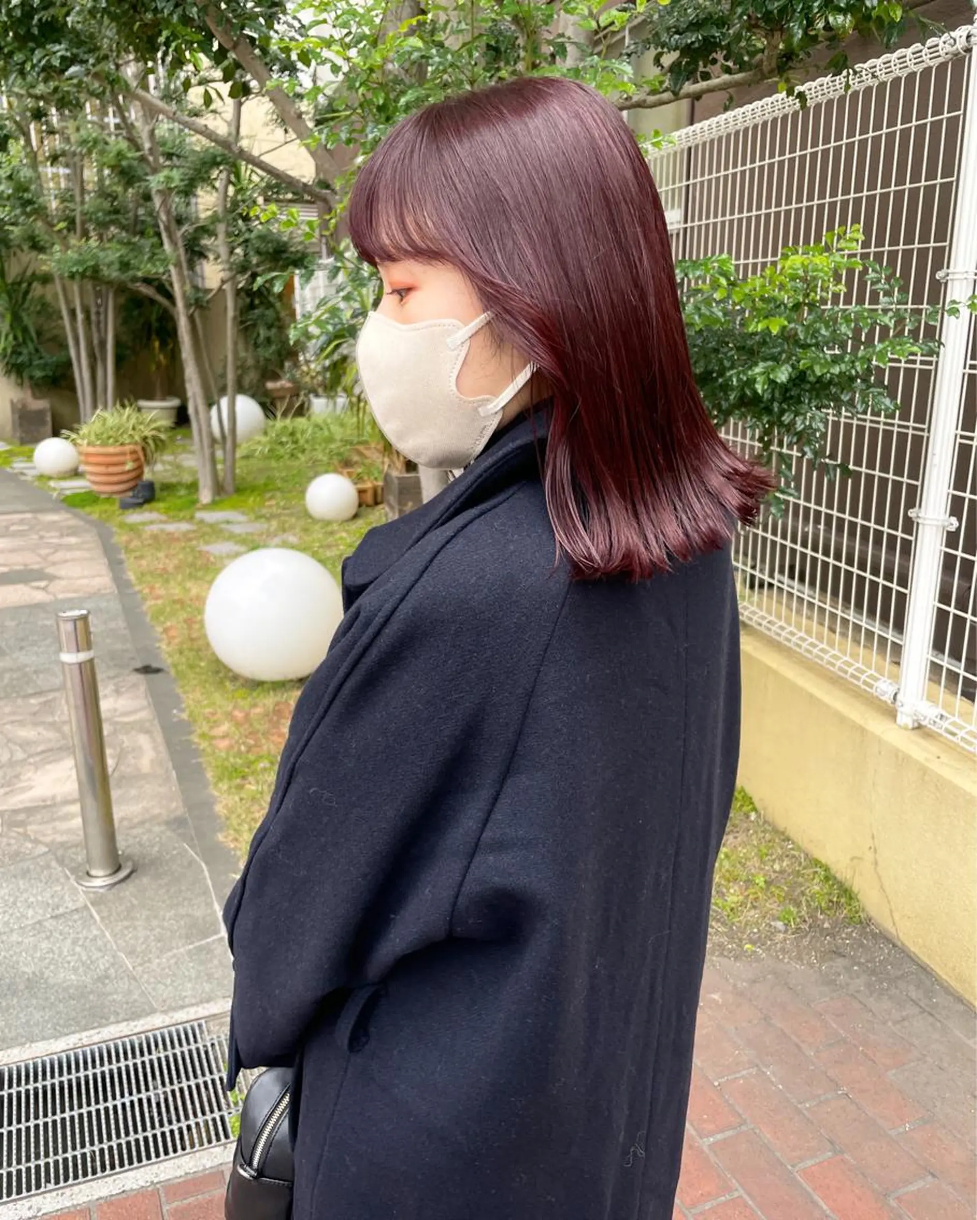 ミディアム カラー 🙃 透明感カラー/ボブのヘアスタイル