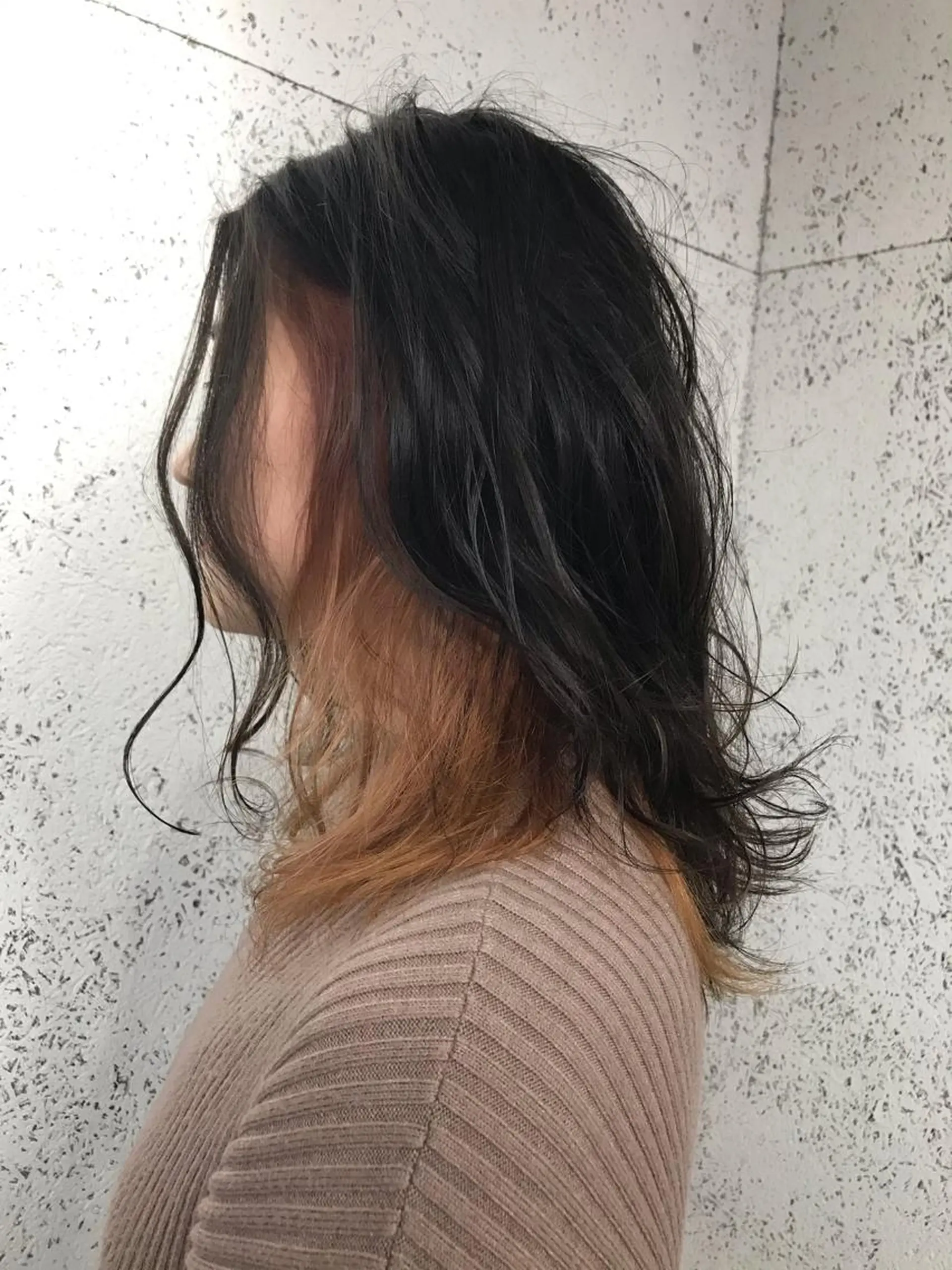 セミロング カラー KOOKI スティードトーキョーのヘアスタイル