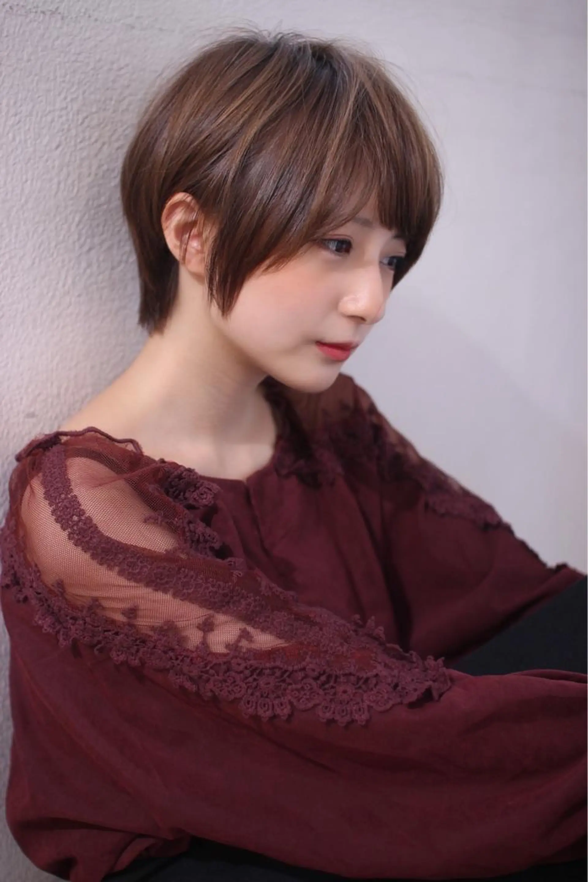 ショート 縮毛矯正/ショート/ レイヤー/畑中正敏のヘアスタイル