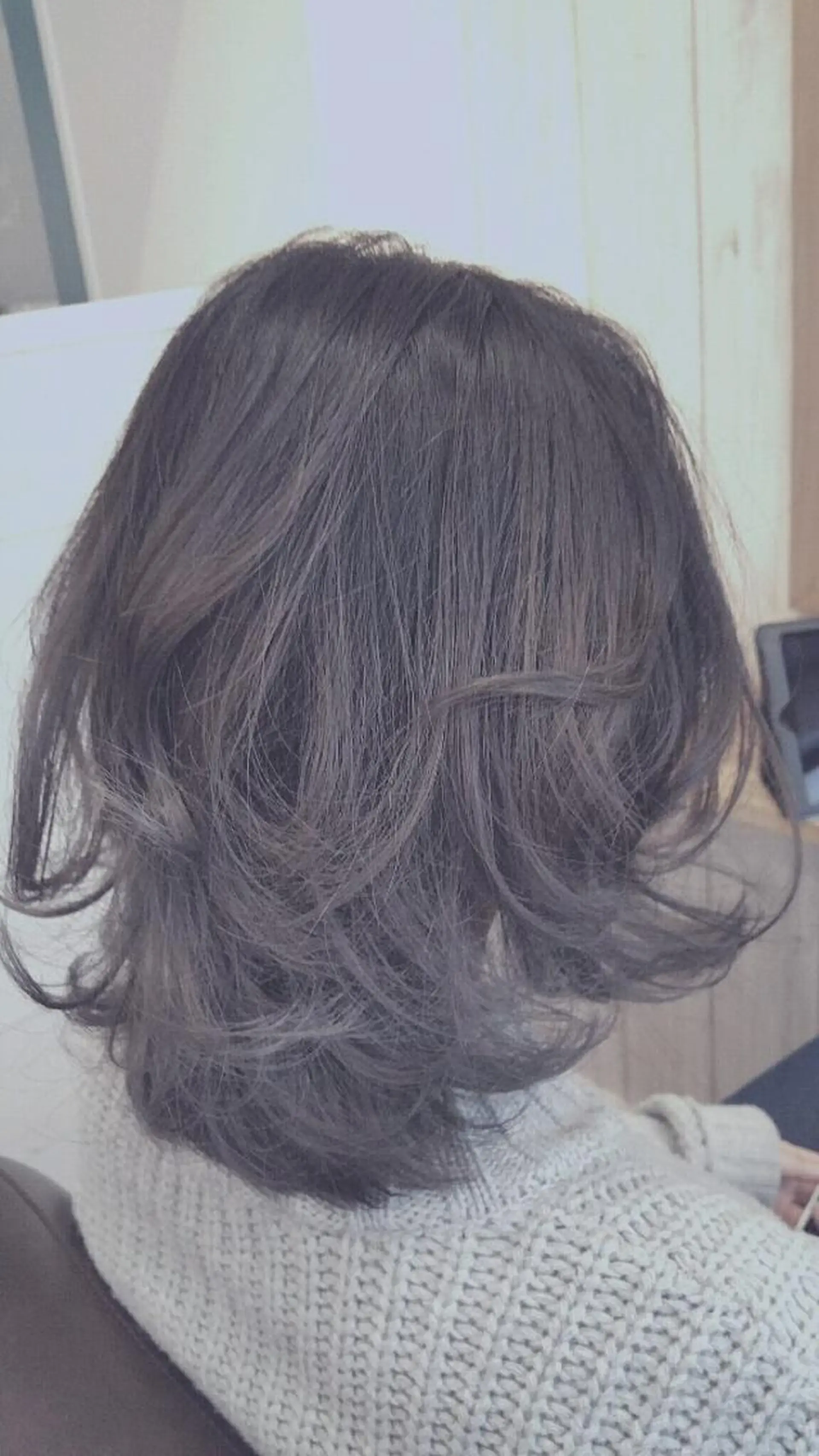 ミディアム アッシュ 長田 広樹のヘアスタイル