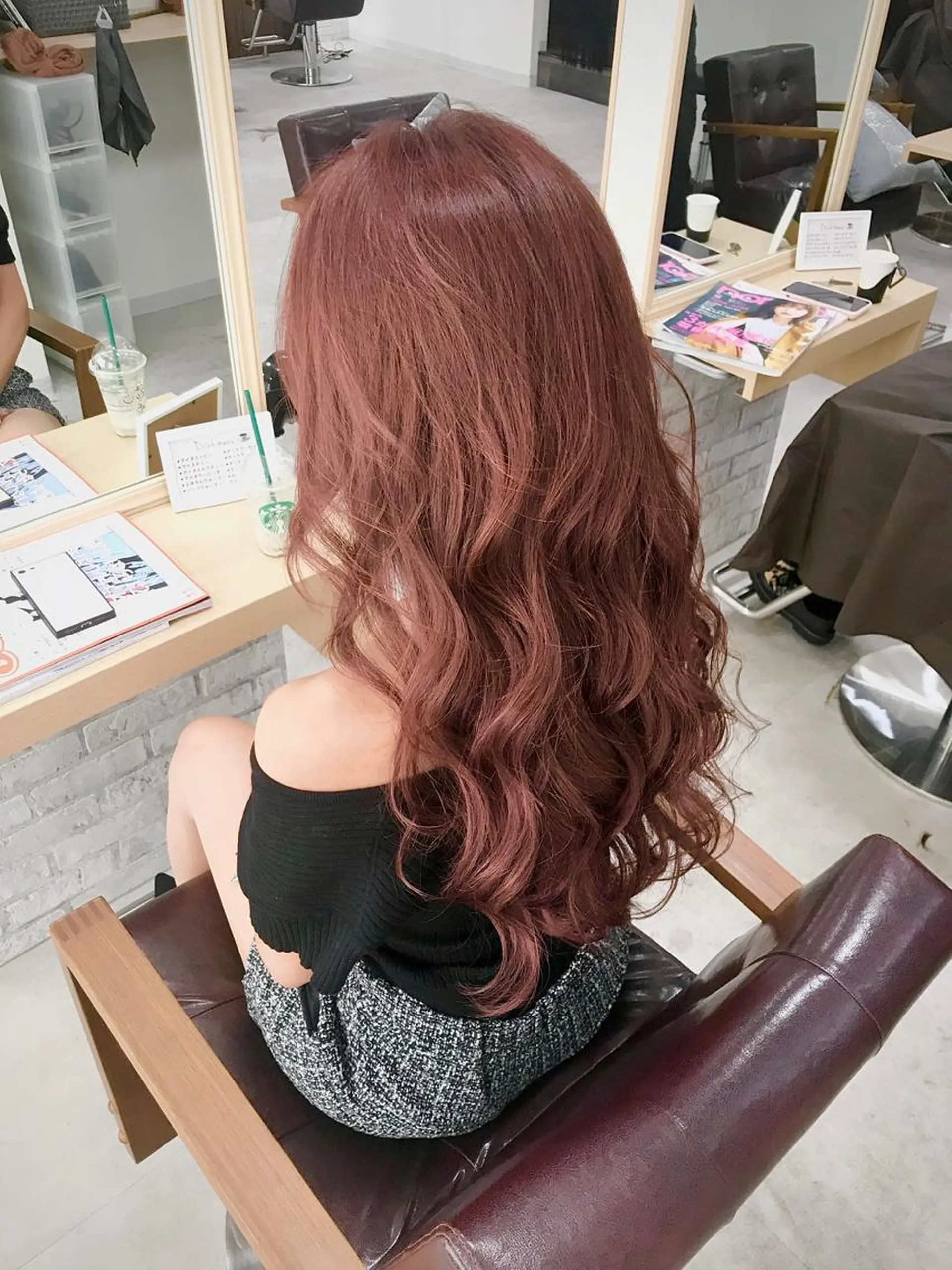 ロング カラー ブリーチ ハイトーンカラー ピンクカラー ヘアカラー トリートメント マンツーマン/透明感 foi hairのヘアスタイル