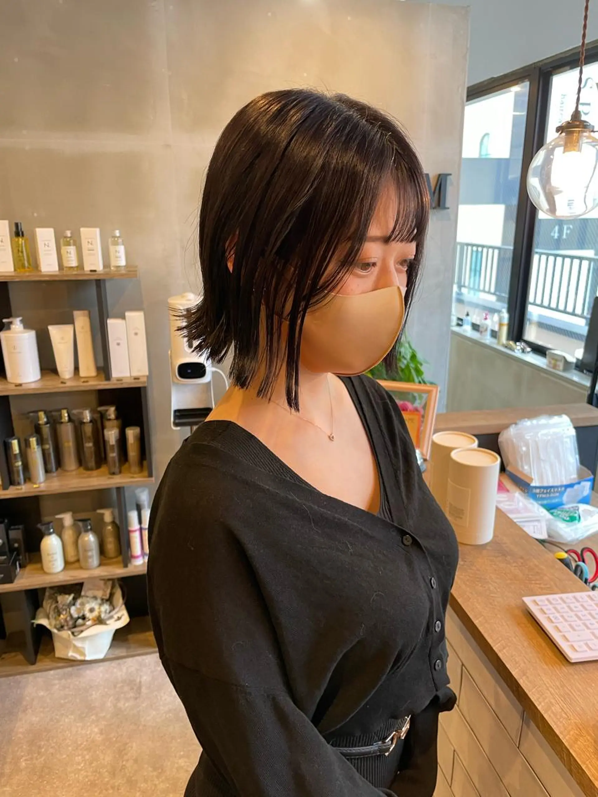 ショート カラー 切りっぱなしボブ ボブ S.BROOM なんばTAKUYAのヘアスタイル