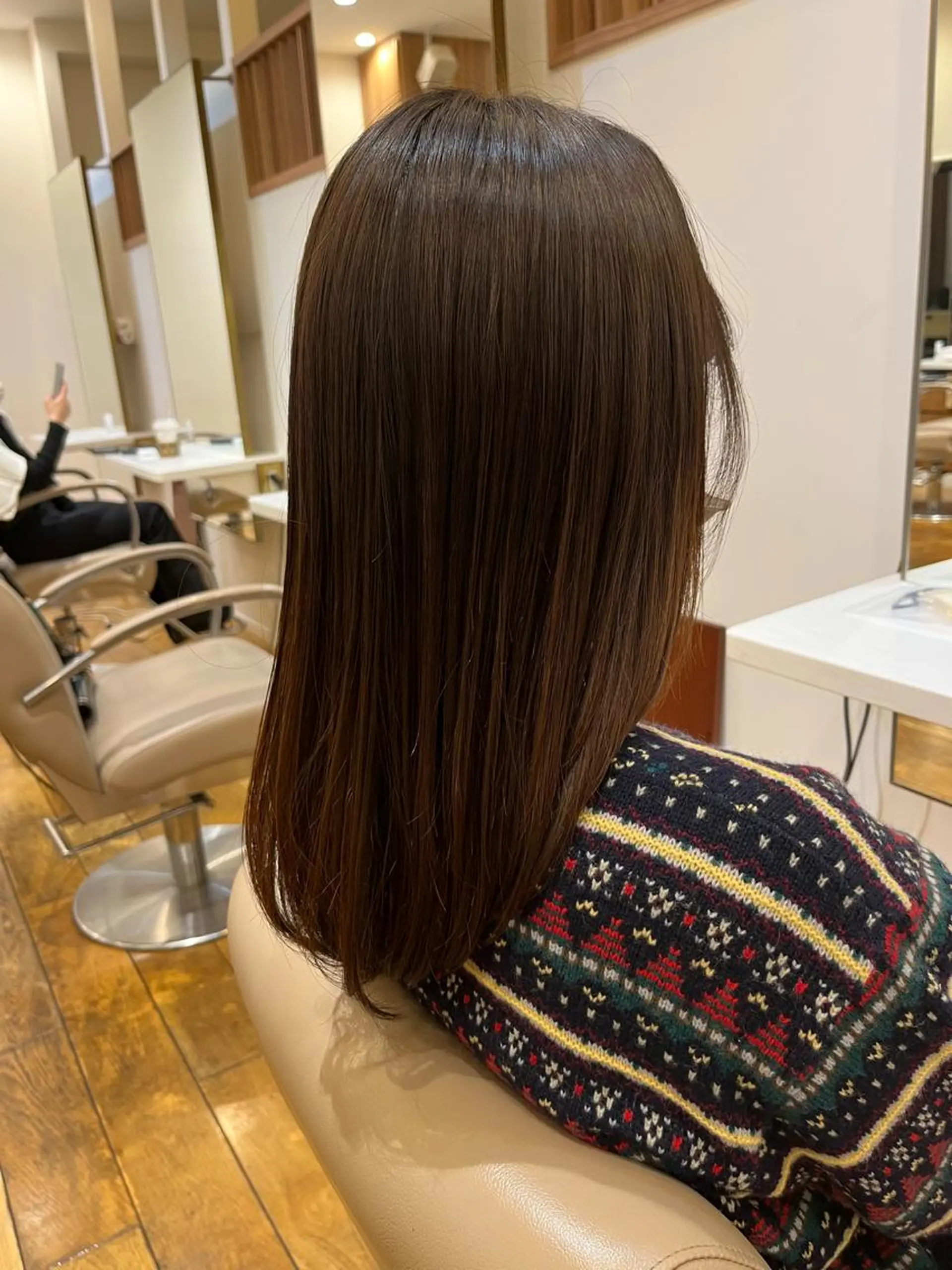 セミロング パーマ 門崎未依/レイヤー/ メンズカット🪿🌼のヘアスタイル