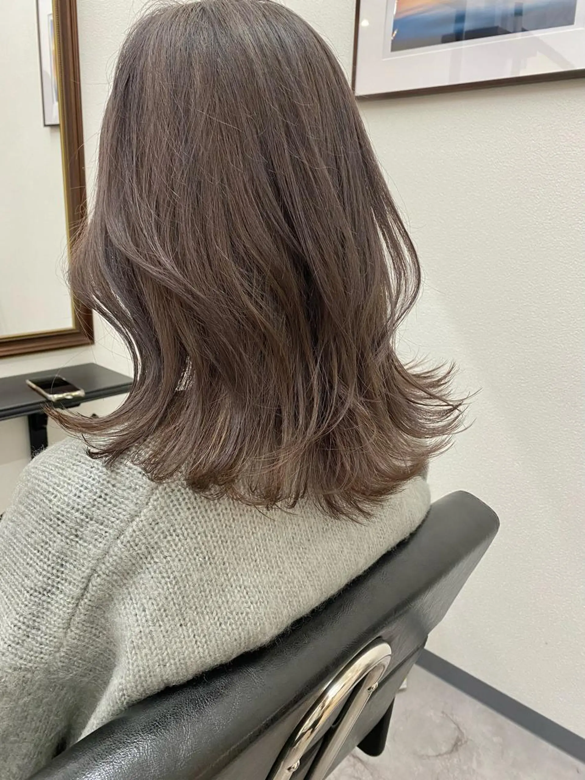 ミディアム カラー カット ヘアカラー トリートメント 似合わせカラーパーマ 🌿kitin米川のヘアスタイル
